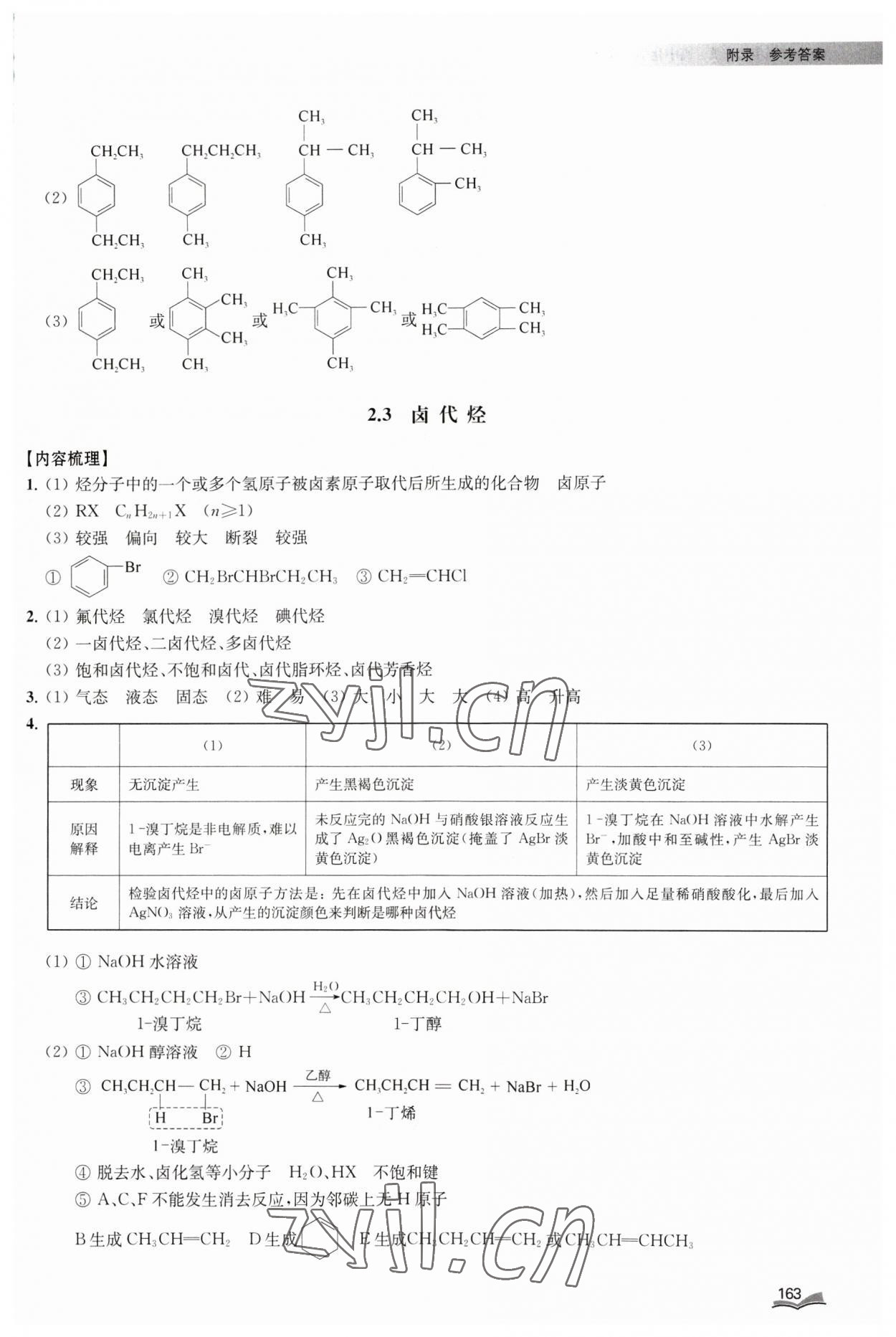2023年40分钟同步精准练九年级化学选择性必修3沪教版&nbsp;参考答案第8页