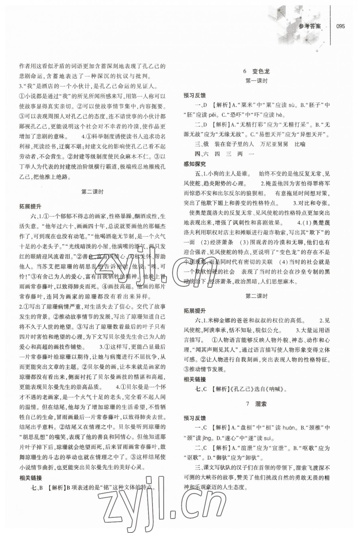 2023年同步練習(xí)冊(cè)大象出版社九年級(jí)語(yǔ)文下冊(cè)人教版 第3頁(yè)