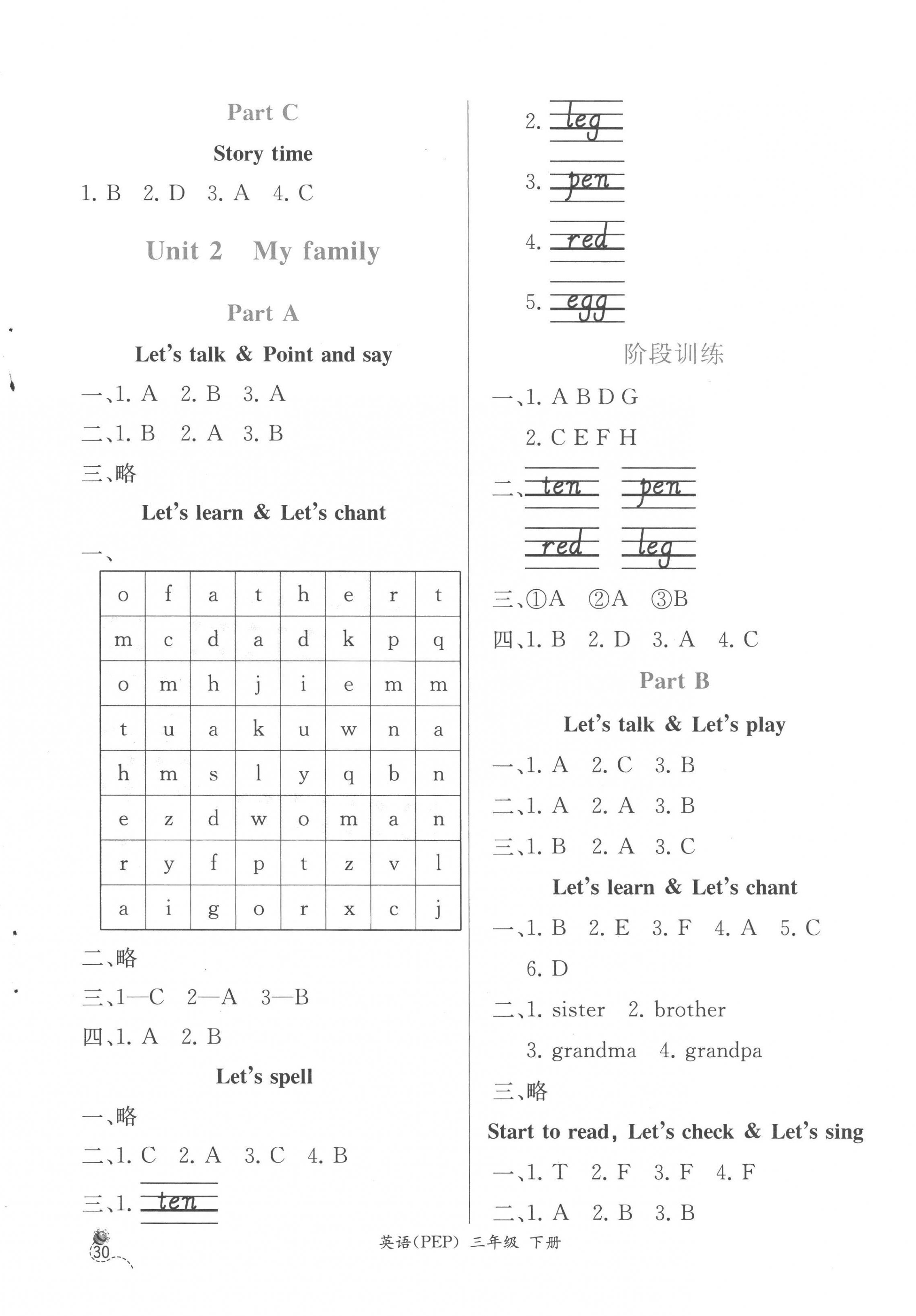 2023年同步導(dǎo)學(xué)案課時練三年級英語下冊人教版 第2頁