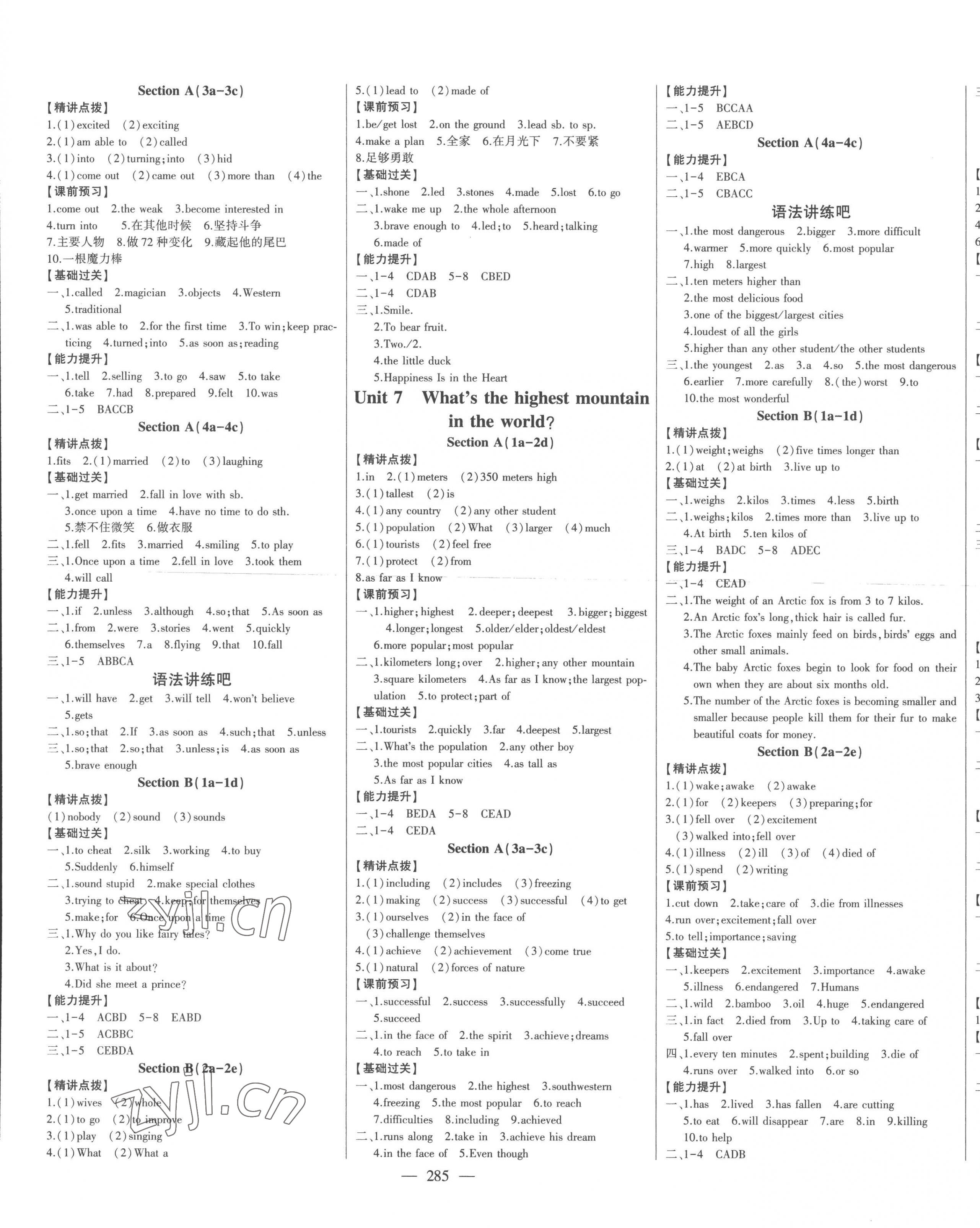 2023年初中新課標(biāo)名師學(xué)案智慧大課堂八年級(jí)英語下冊(cè)人教版 第5頁