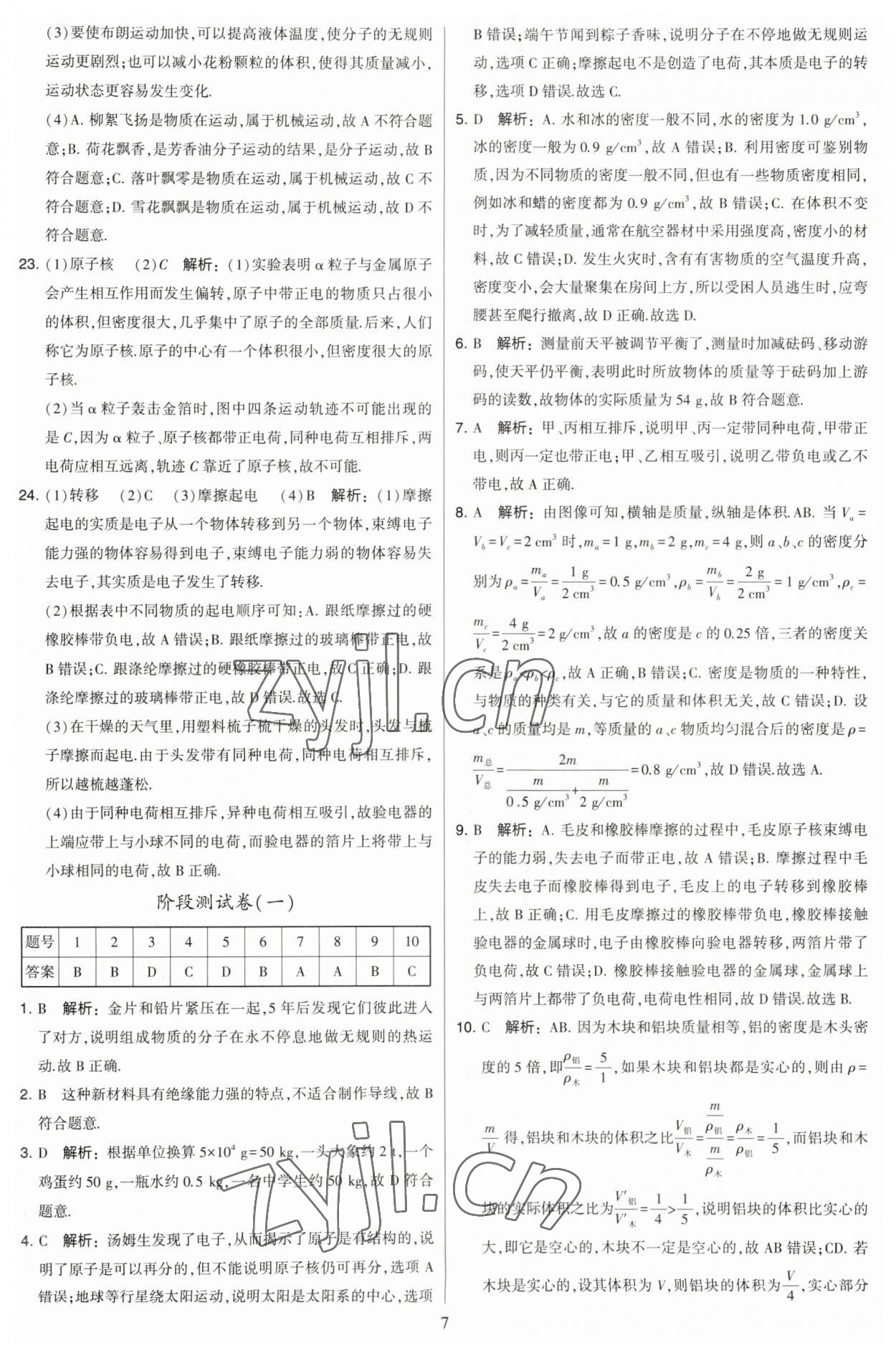 2023年學霸提優(yōu)大試卷八年級物理下冊蘇科版 第9頁