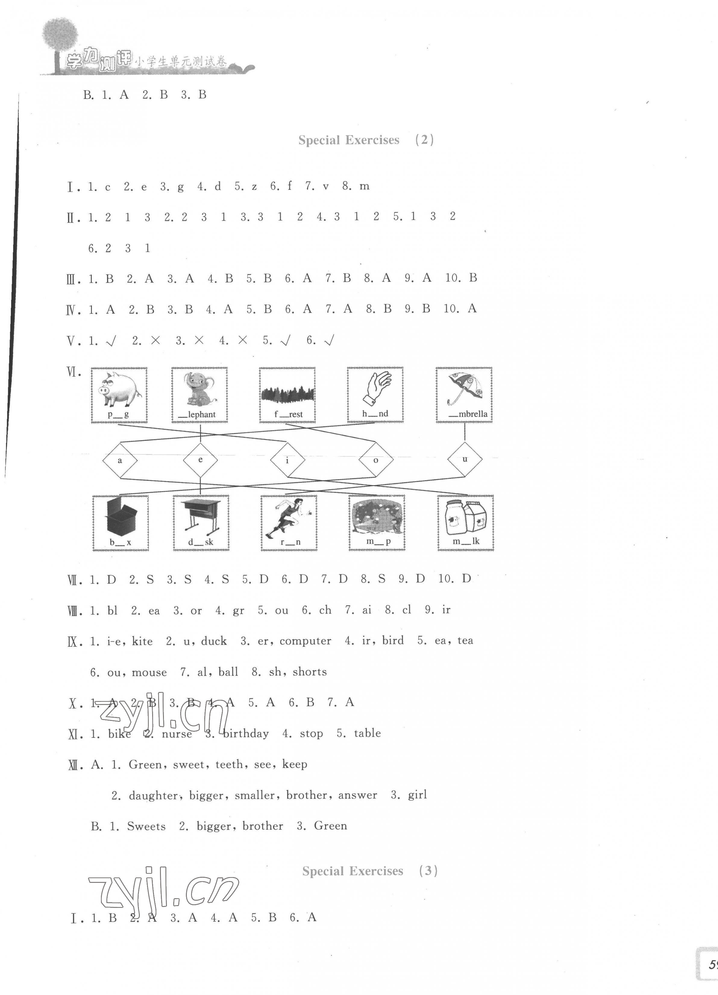 2023年學(xué)力測(cè)評(píng)小學(xué)生單元測(cè)試卷六年級(jí)英語(yǔ)下冊(cè)人教版 參考答案第9頁(yè)