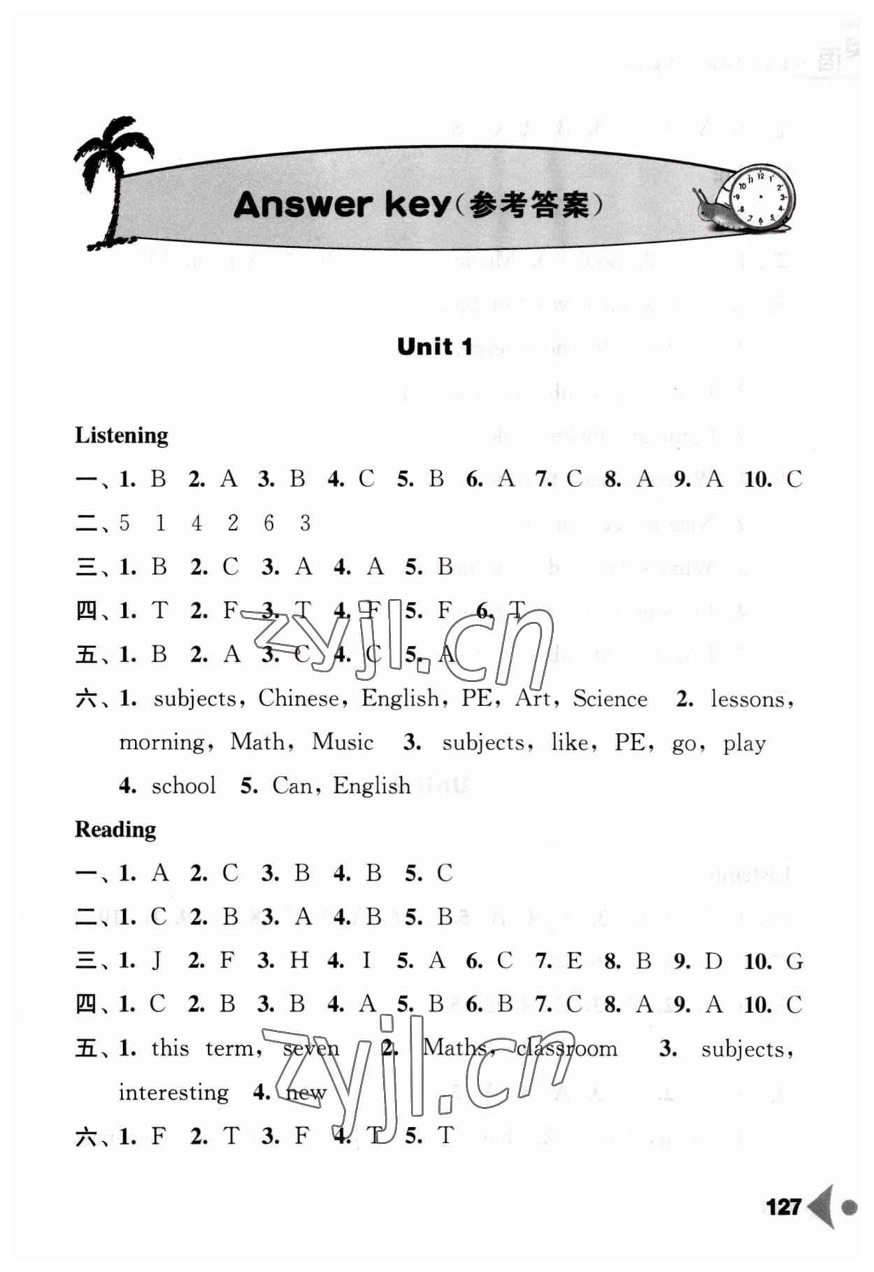 2023年任务型听读训练四年级英语下册译林版 第1页