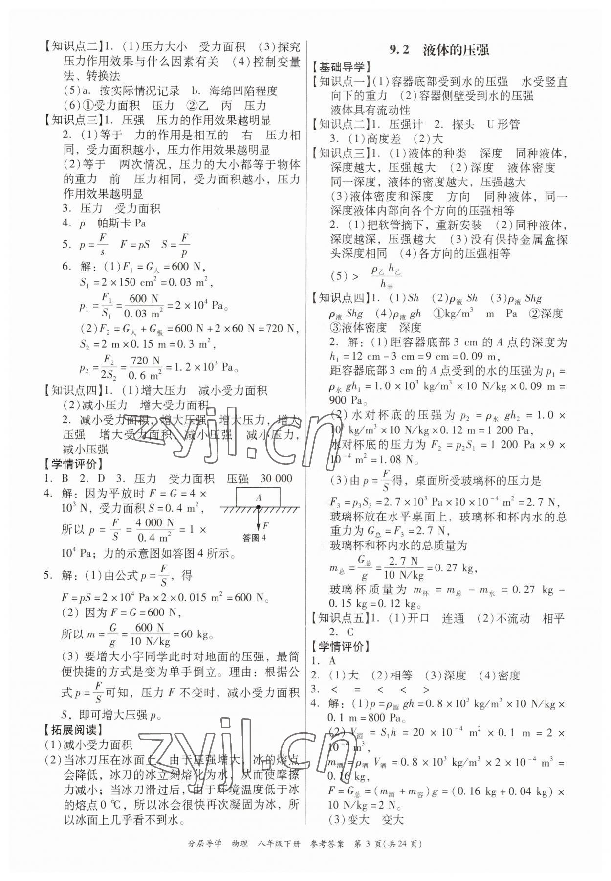 2023年分層導(dǎo)學(xué)八年級(jí)物理下冊(cè)人教版 第3頁(yè)