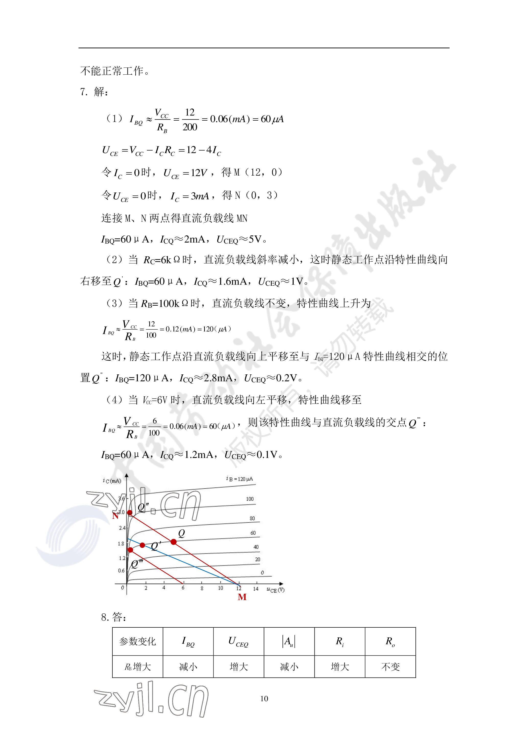 2023年電子技術(shù)基礎(chǔ)習(xí)題冊(cè)中職第六版 參考答案第10頁(yè)