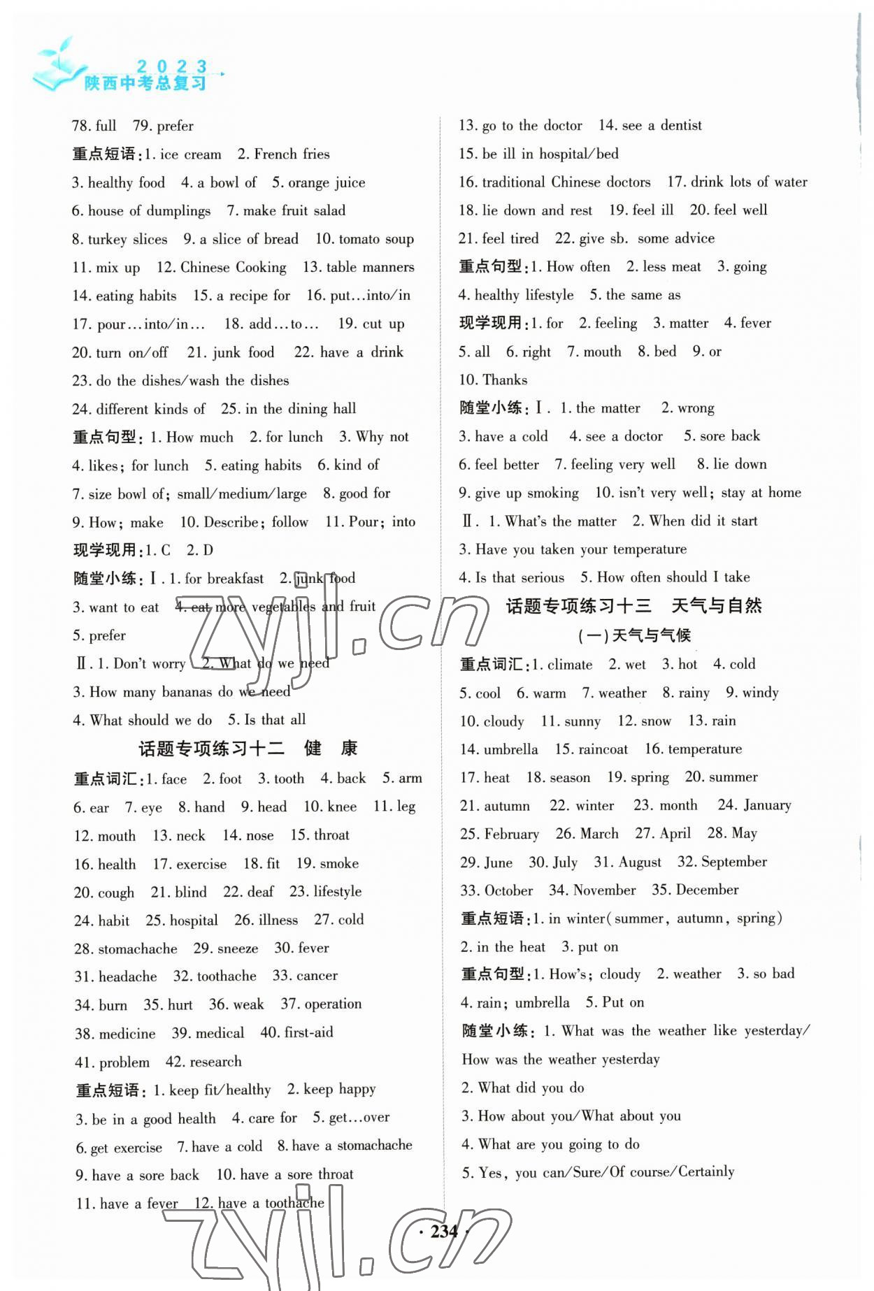 2023年中考总复习特别指导英语陕西专版 第6页