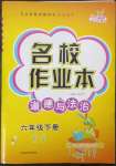 2023年名校作業(yè)本六年級道德與法治下冊人教版