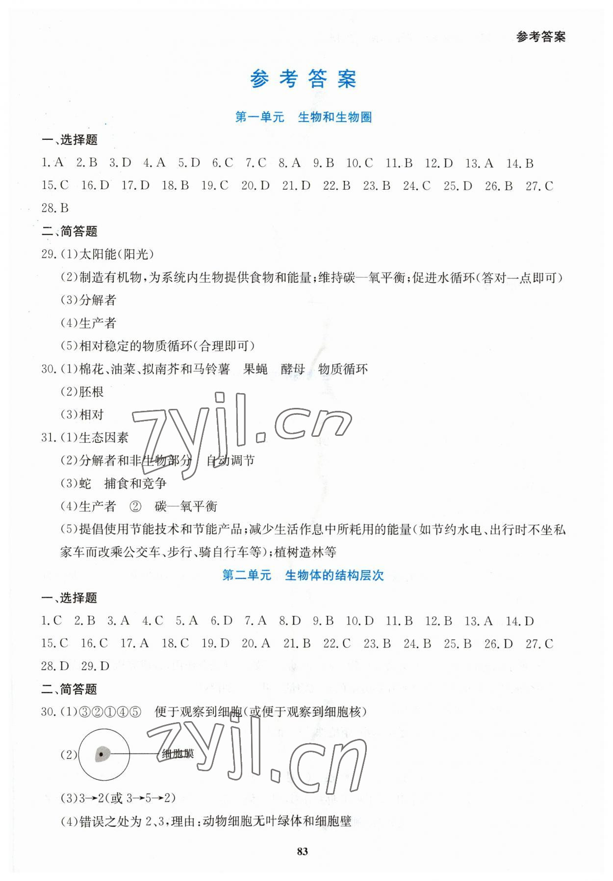 2023年湘教考苑中考总复习初中毕业学业考试指南生物 第1页