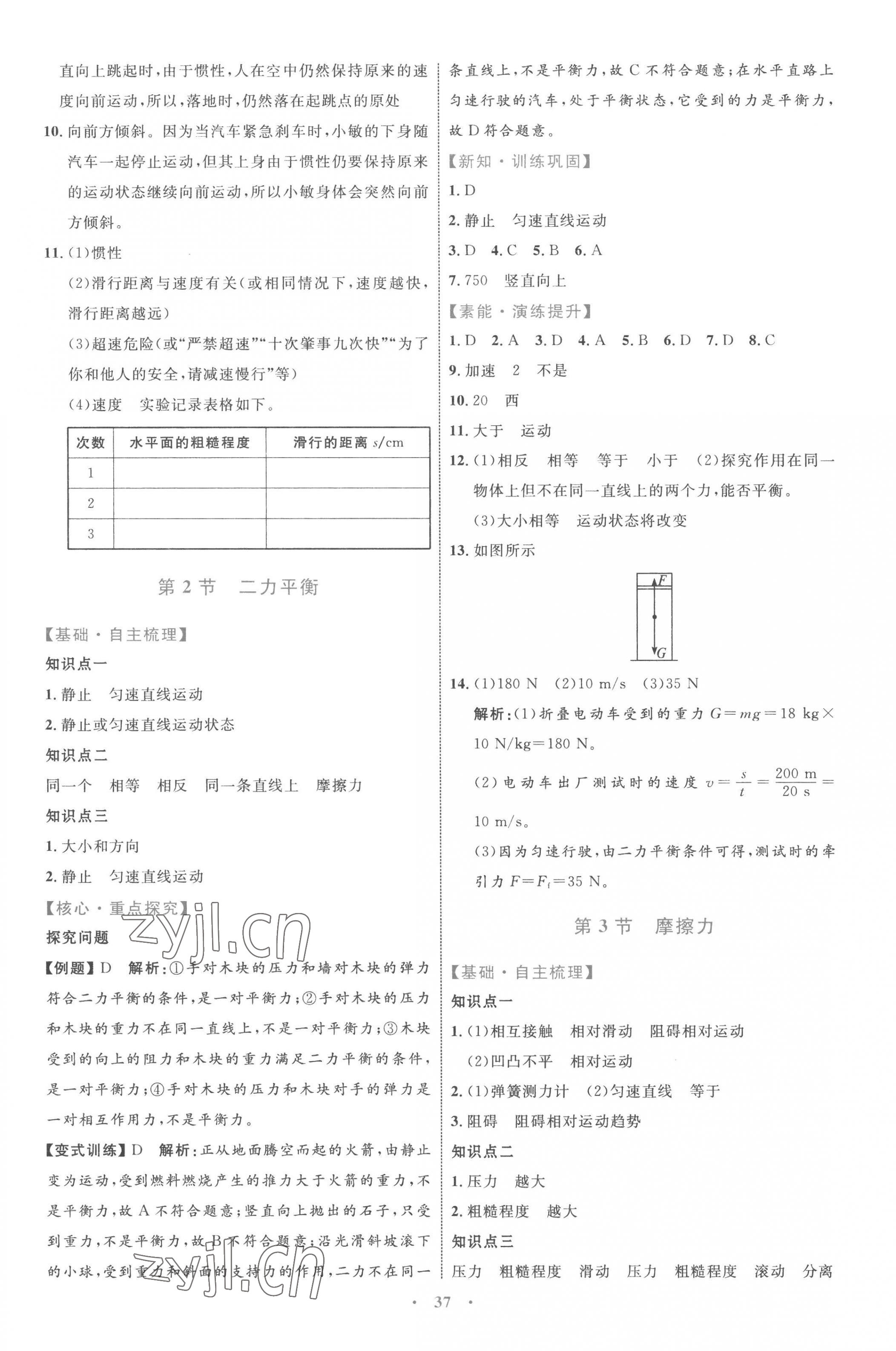 2023年同步学习目标与检测八年级物理下册人教版 第5页