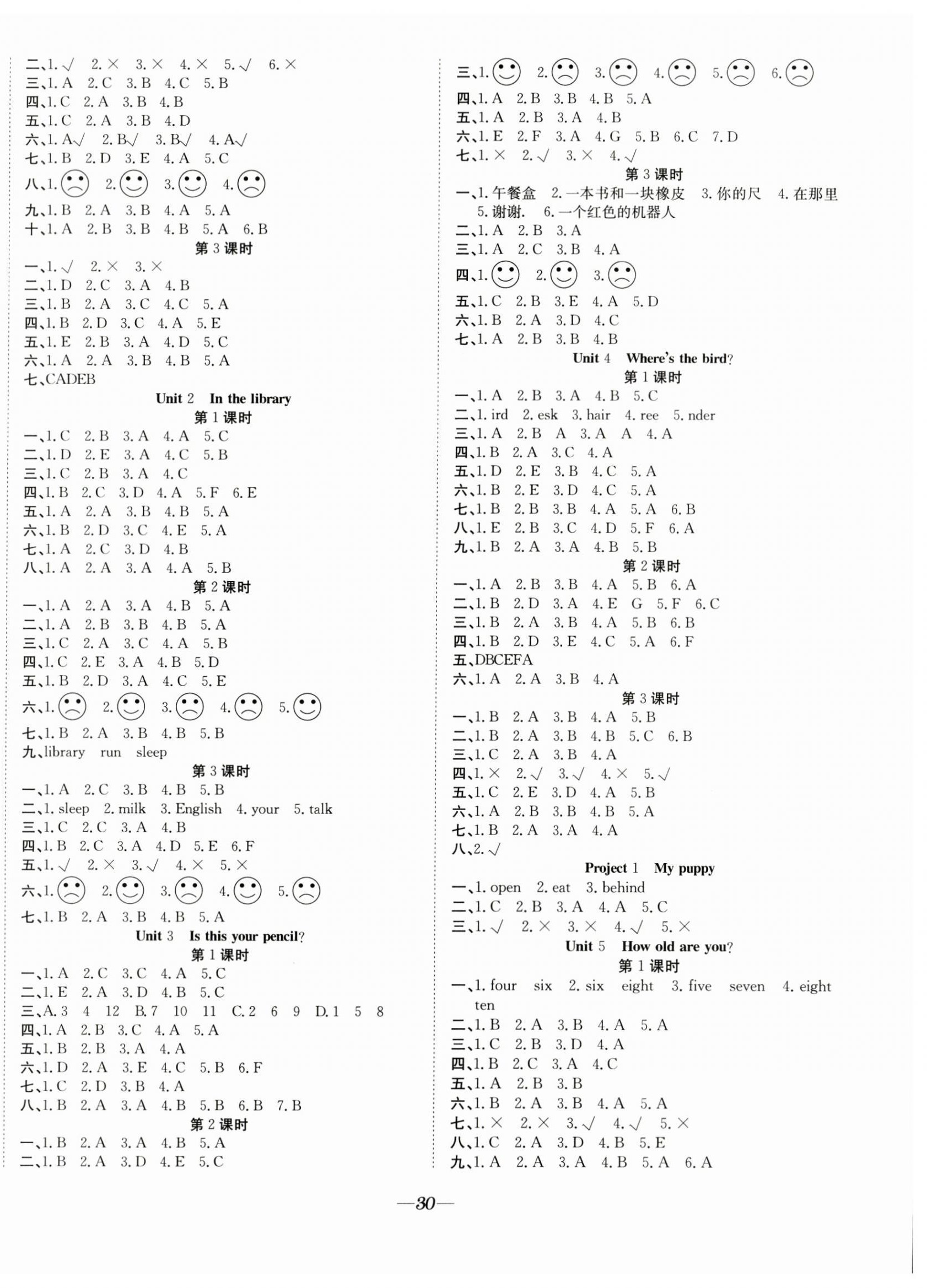 2023年快乐学习随堂练三年级英语下册译林版 第2页