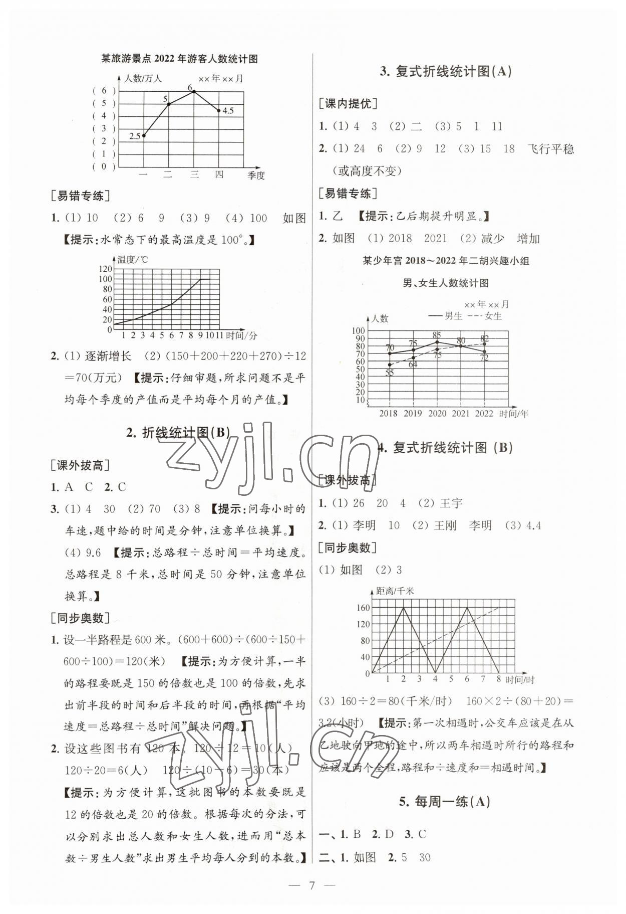 2023年從課本到奧數(shù)五年級數(shù)學(xué)下冊蘇教版 第7頁