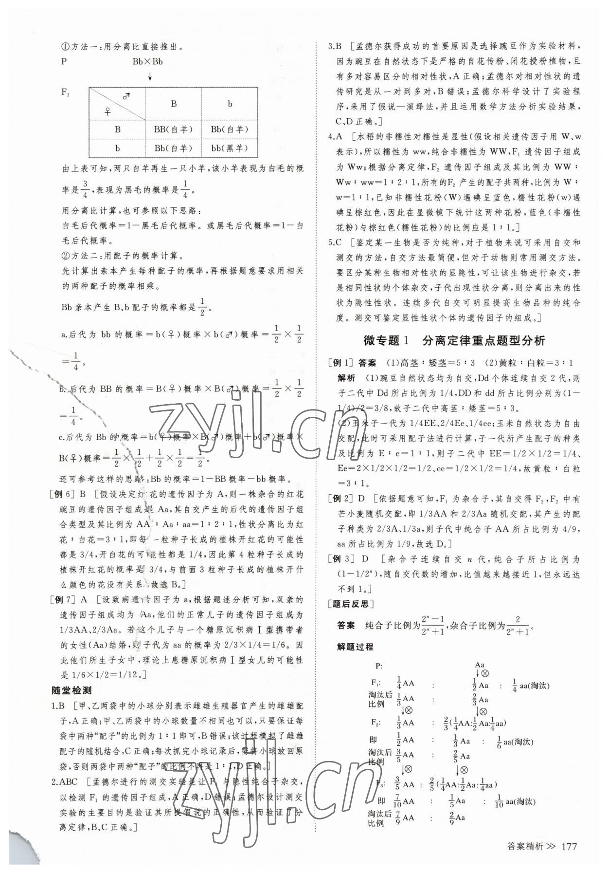 2023年創(chuàng)新設(shè)計(jì)生物必修2蘇教版遺傳與進(jìn)化 參考答案第12頁(yè)