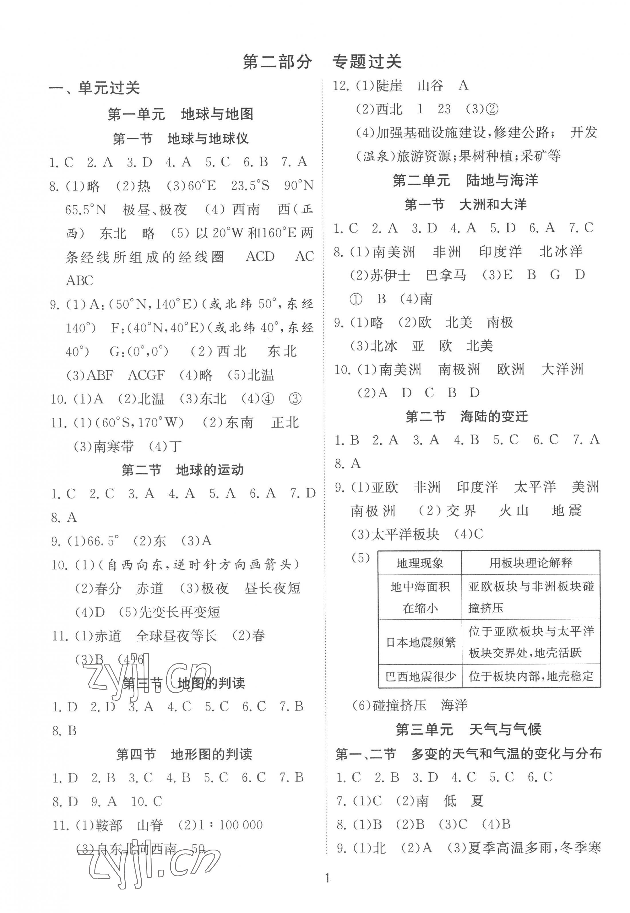 2023年中考新航線中考總復習地理黃石專版 第1頁