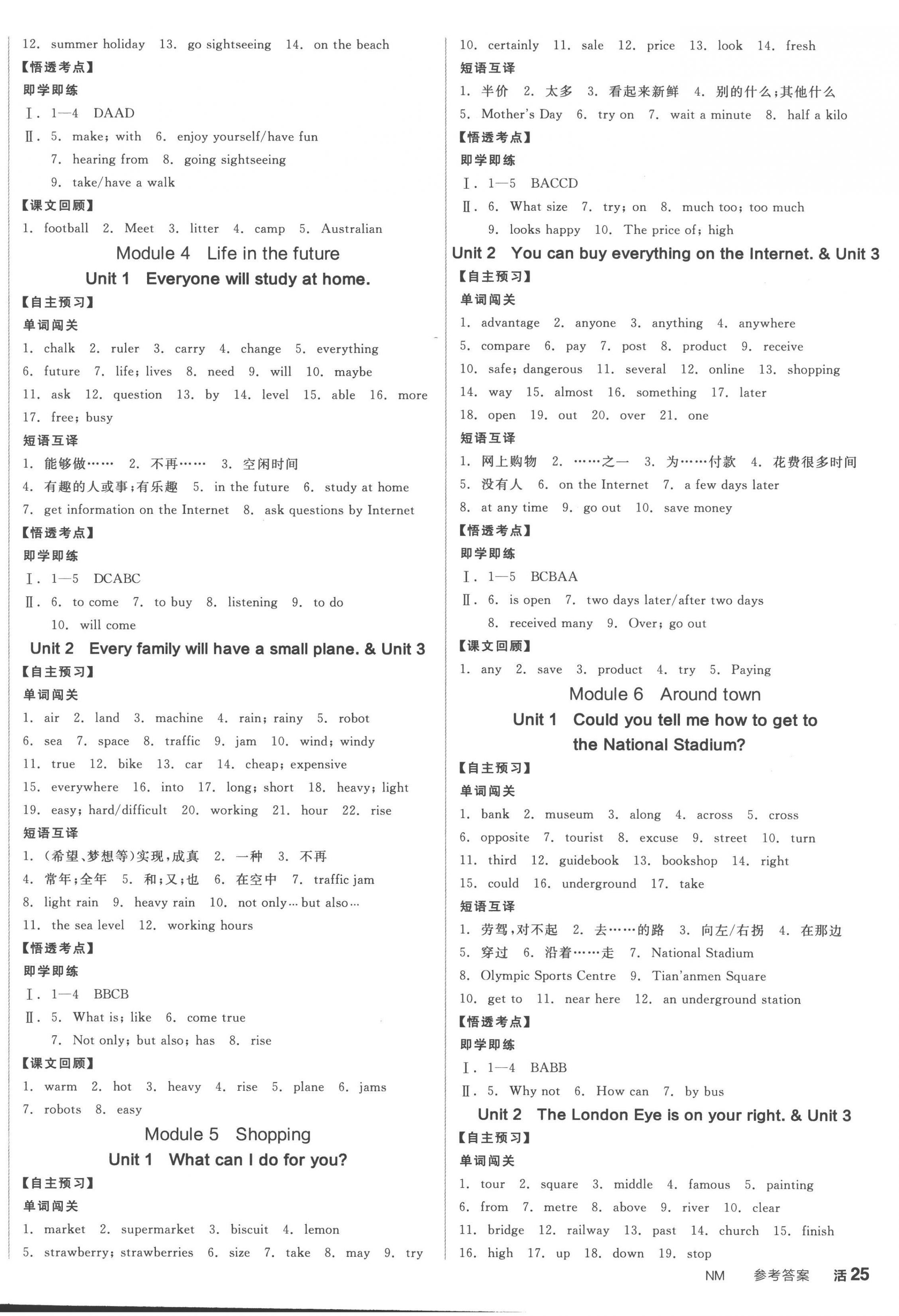 2023年全品學(xué)練考七年級(jí)英語(yǔ)下冊(cè)外研版內(nèi)蒙古專版 第2頁(yè)