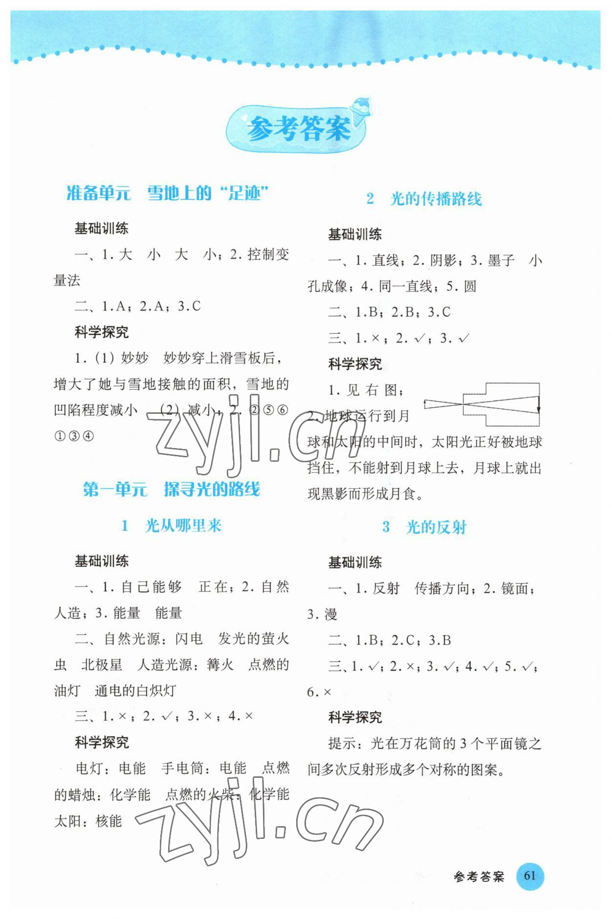 2023年科學(xué)探究與訓(xùn)練五年級下冊大象版 第1頁