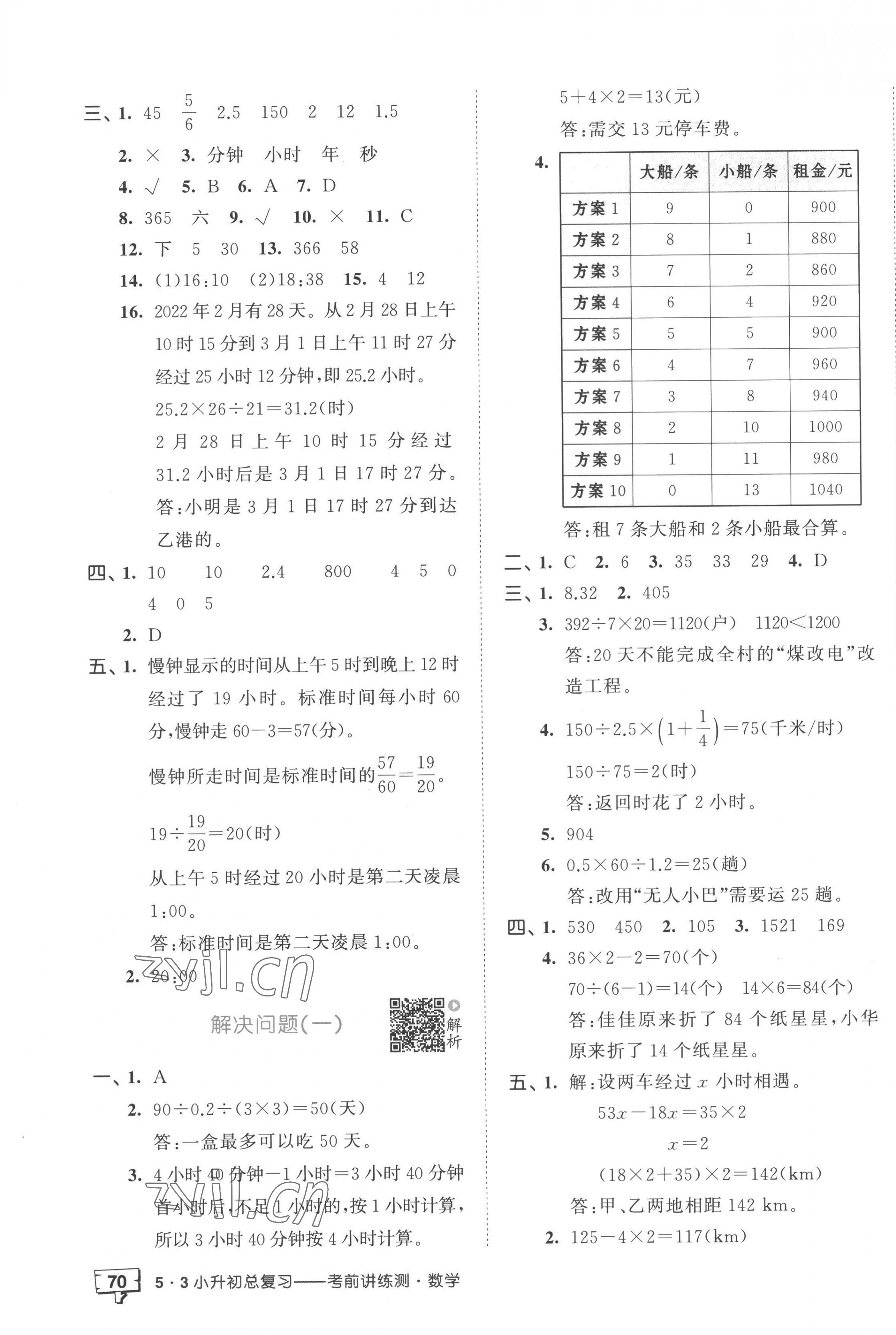 2023年53小升初總復(fù)習(xí)考前講練測(cè)數(shù)學(xué) 第3頁(yè)