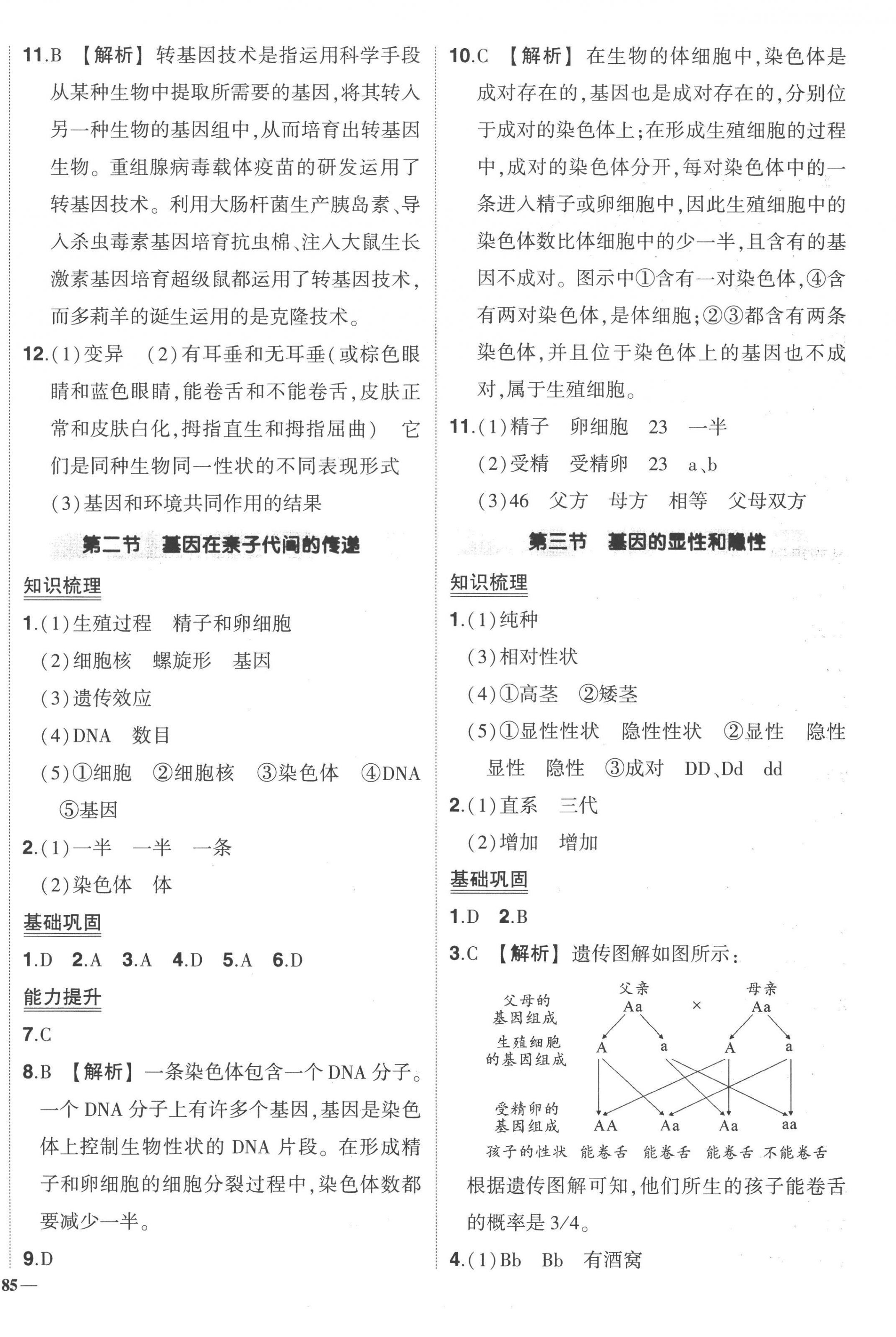 2023年狀元成才路創(chuàng)優(yōu)作業(yè)八年級生物下冊人教版 第4頁