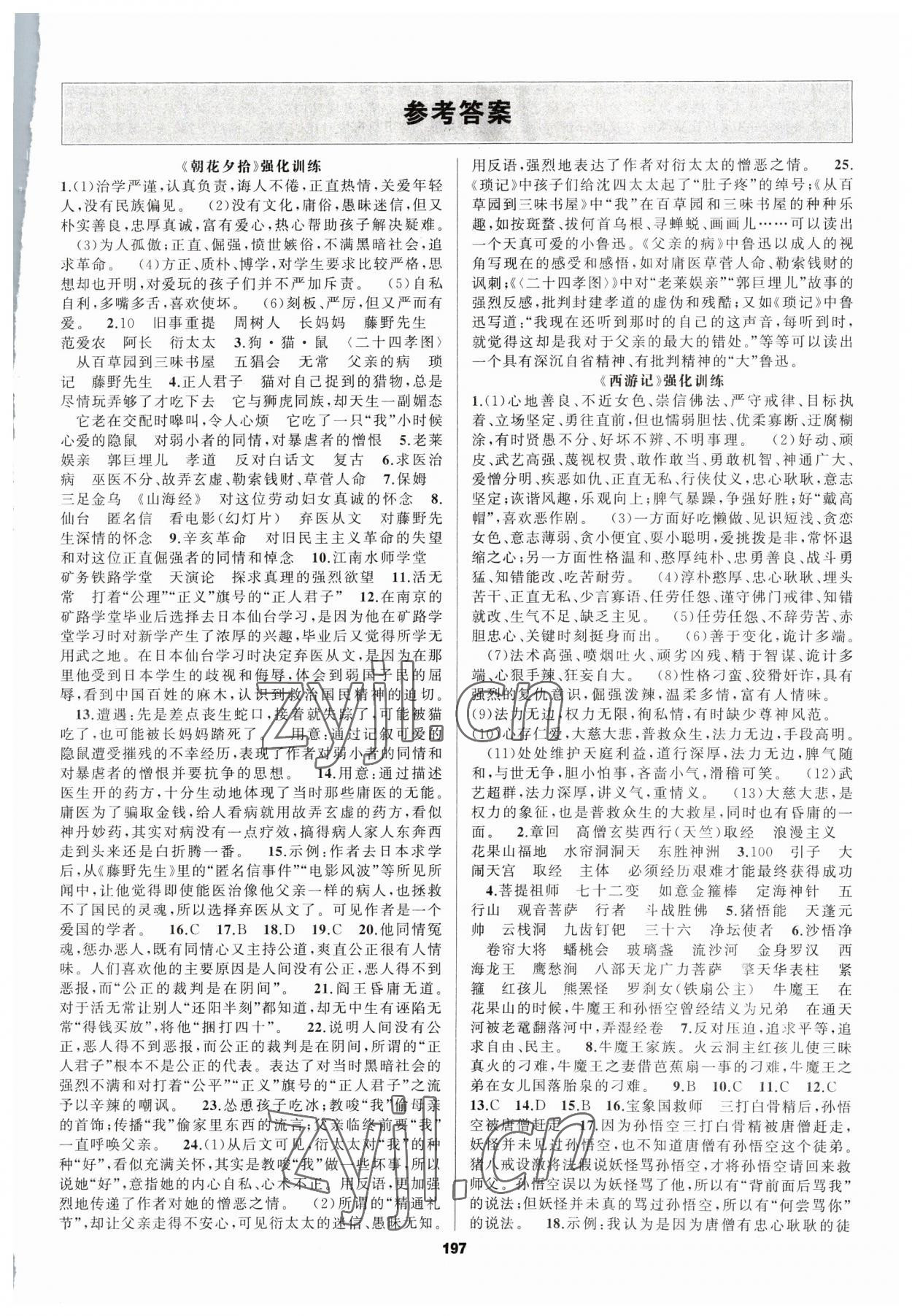 2023年名著高高手中考語(yǔ)文徐州專版 第1頁(yè)