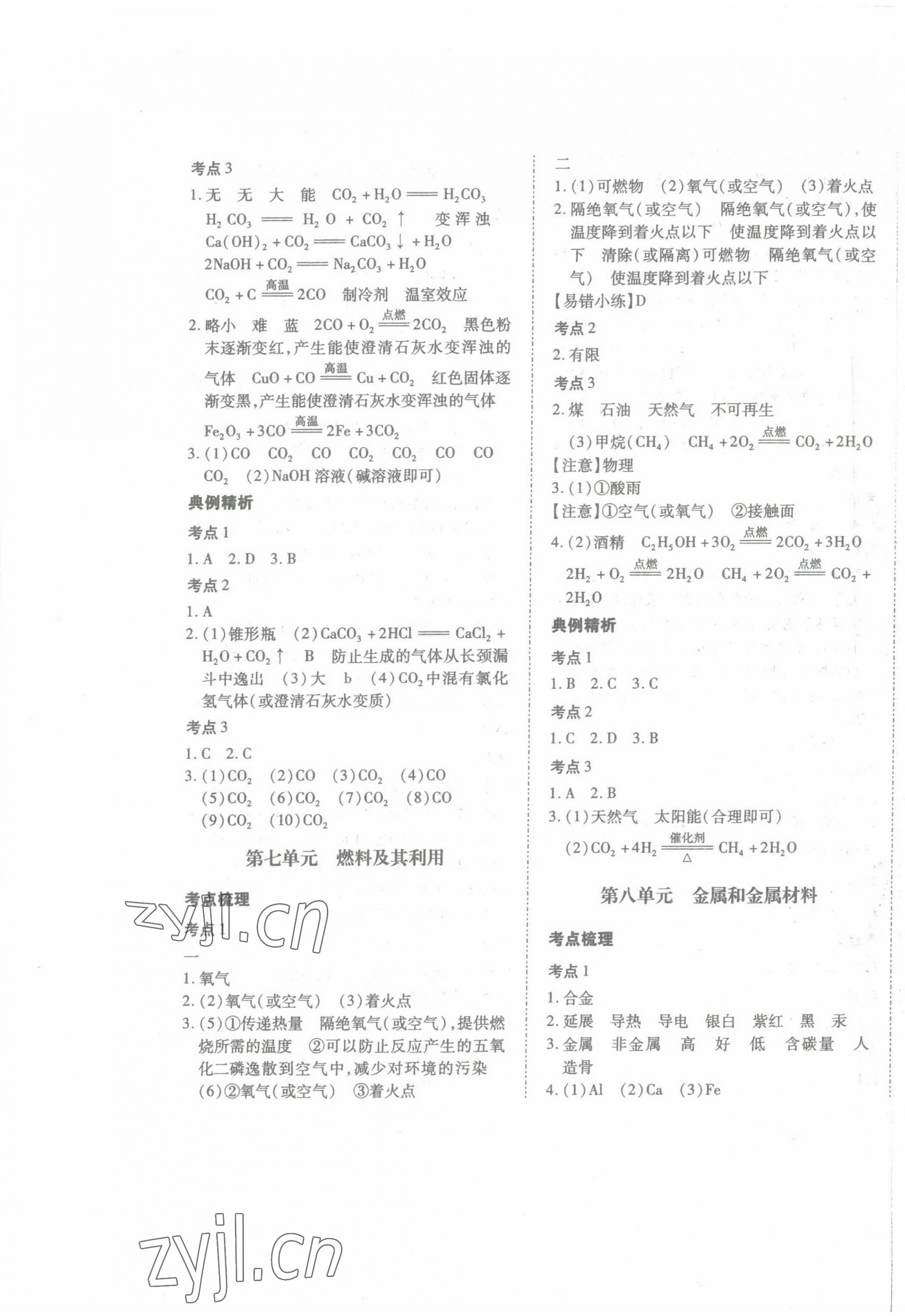 2023年本土攻略精準(zhǔn)復(fù)習(xí)方案化學(xué)中考云南專版 第5頁