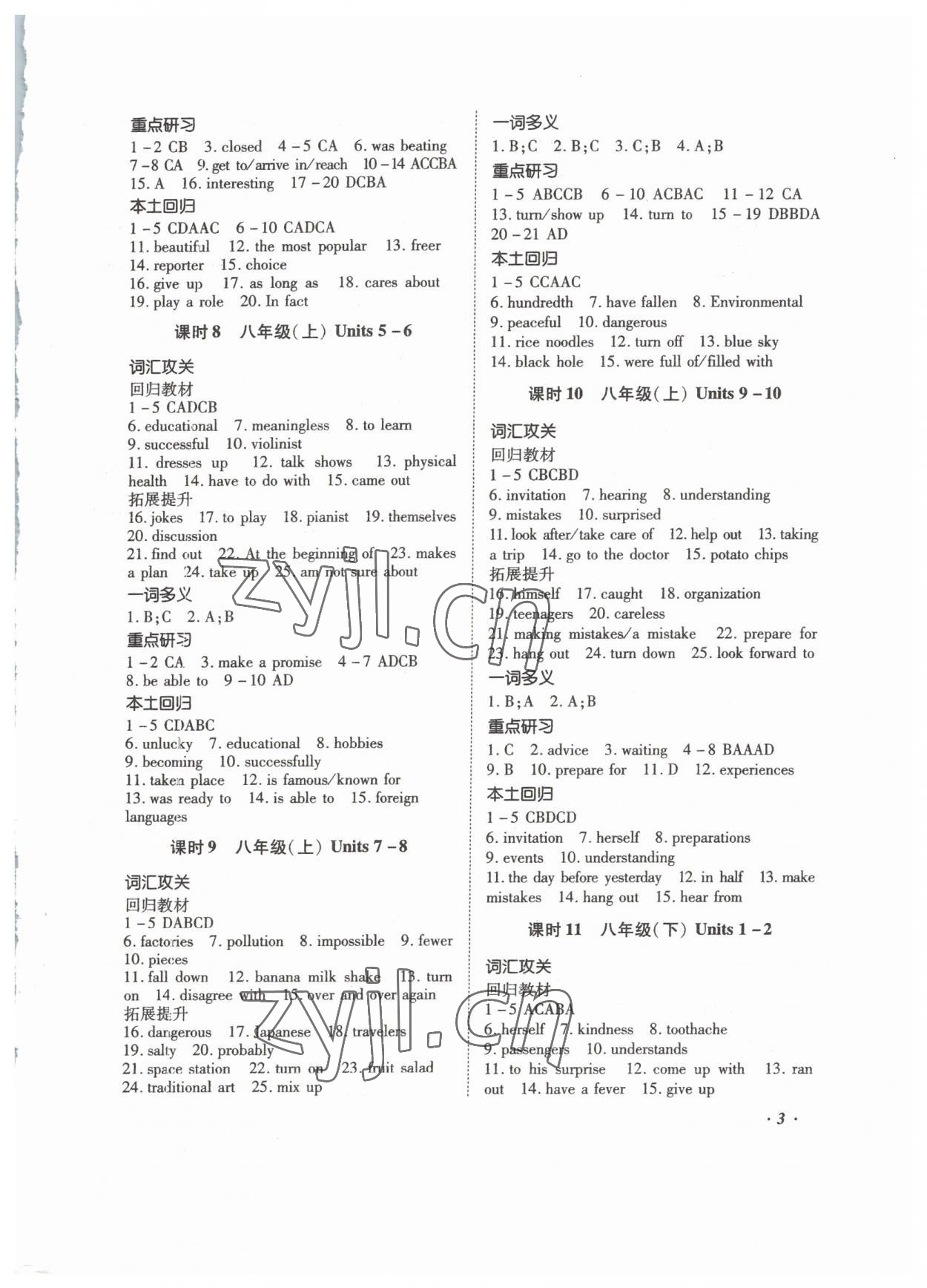 2023年本土攻略精準(zhǔn)復(fù)習(xí)方案英語(yǔ)中考云南專版 第3頁(yè)