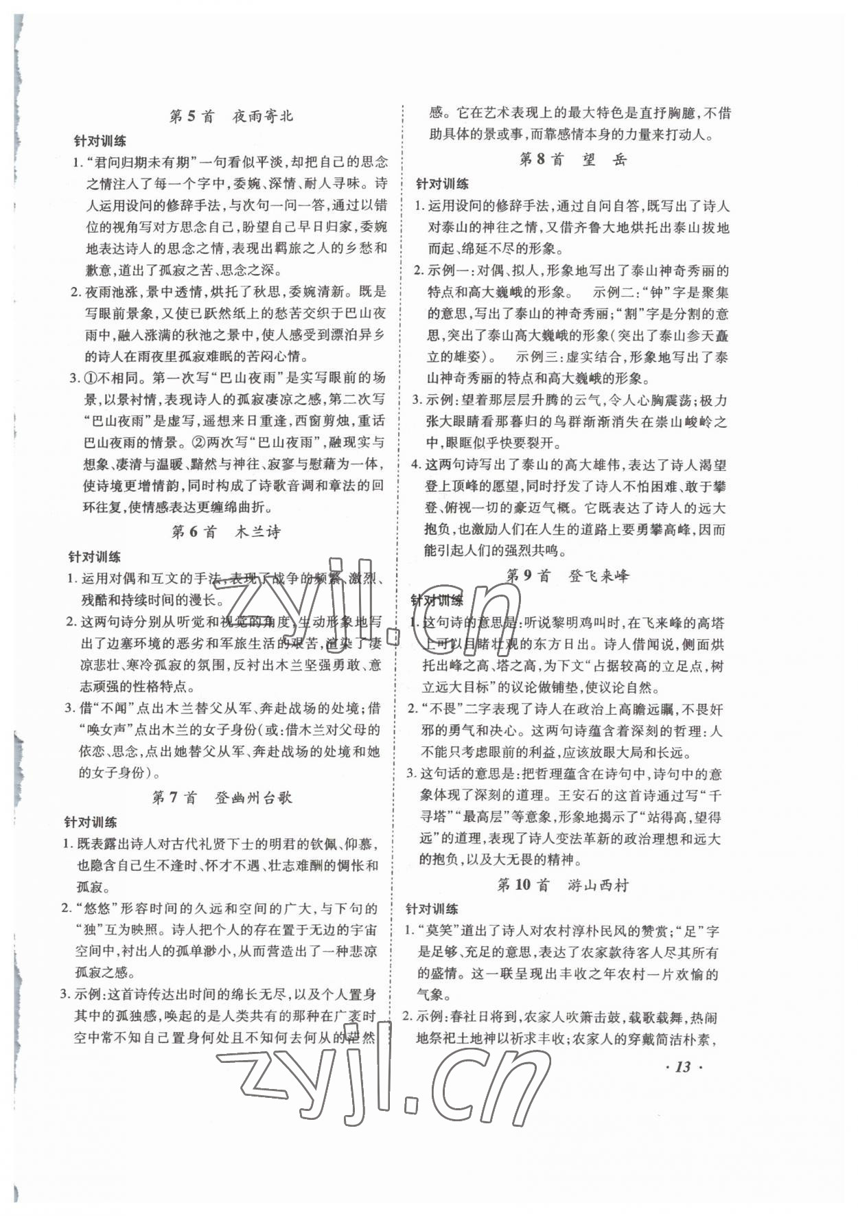 2023年本土攻略精準復習方案語文云南專版 第13頁