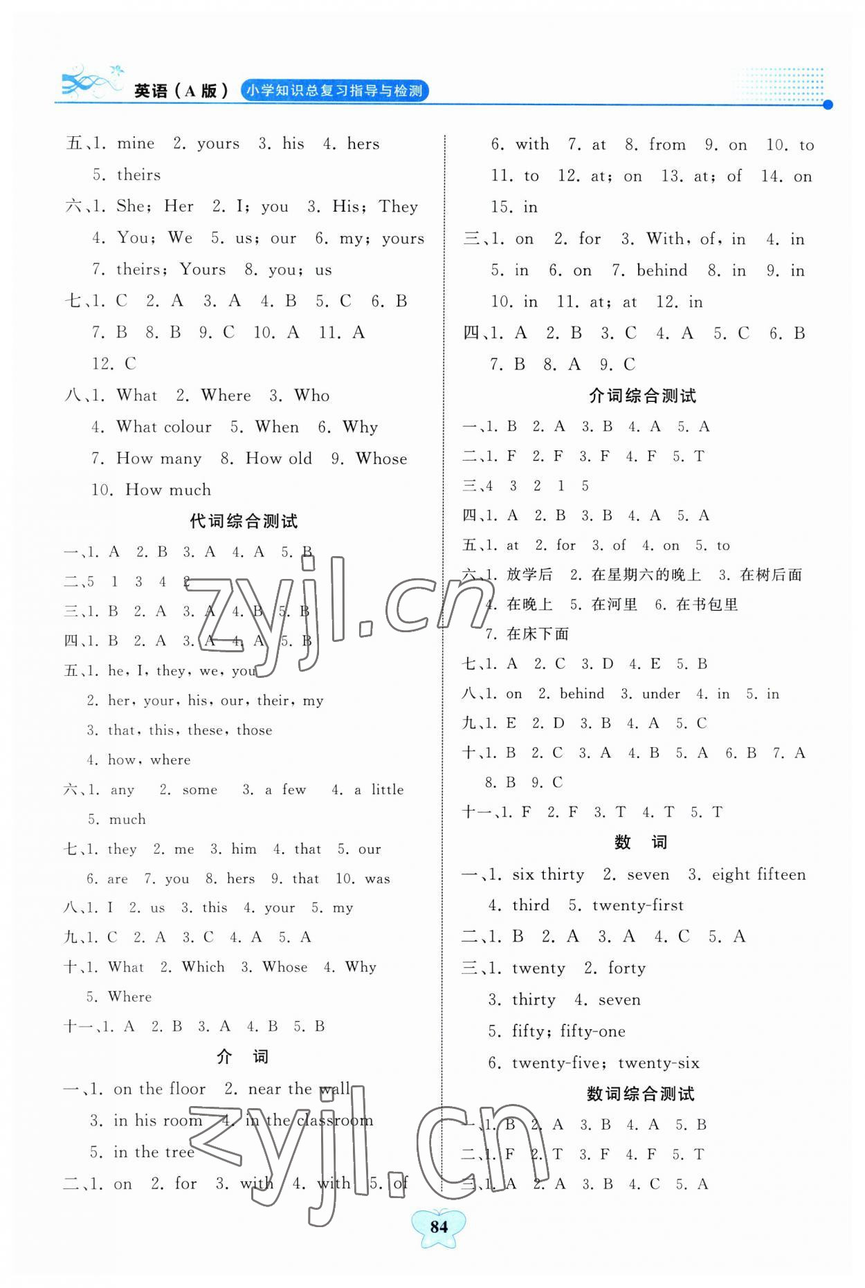 2023年大顯身手小學(xué)知識(shí)總復(fù)習(xí)指導(dǎo)與檢測(cè)英語A版 第4頁