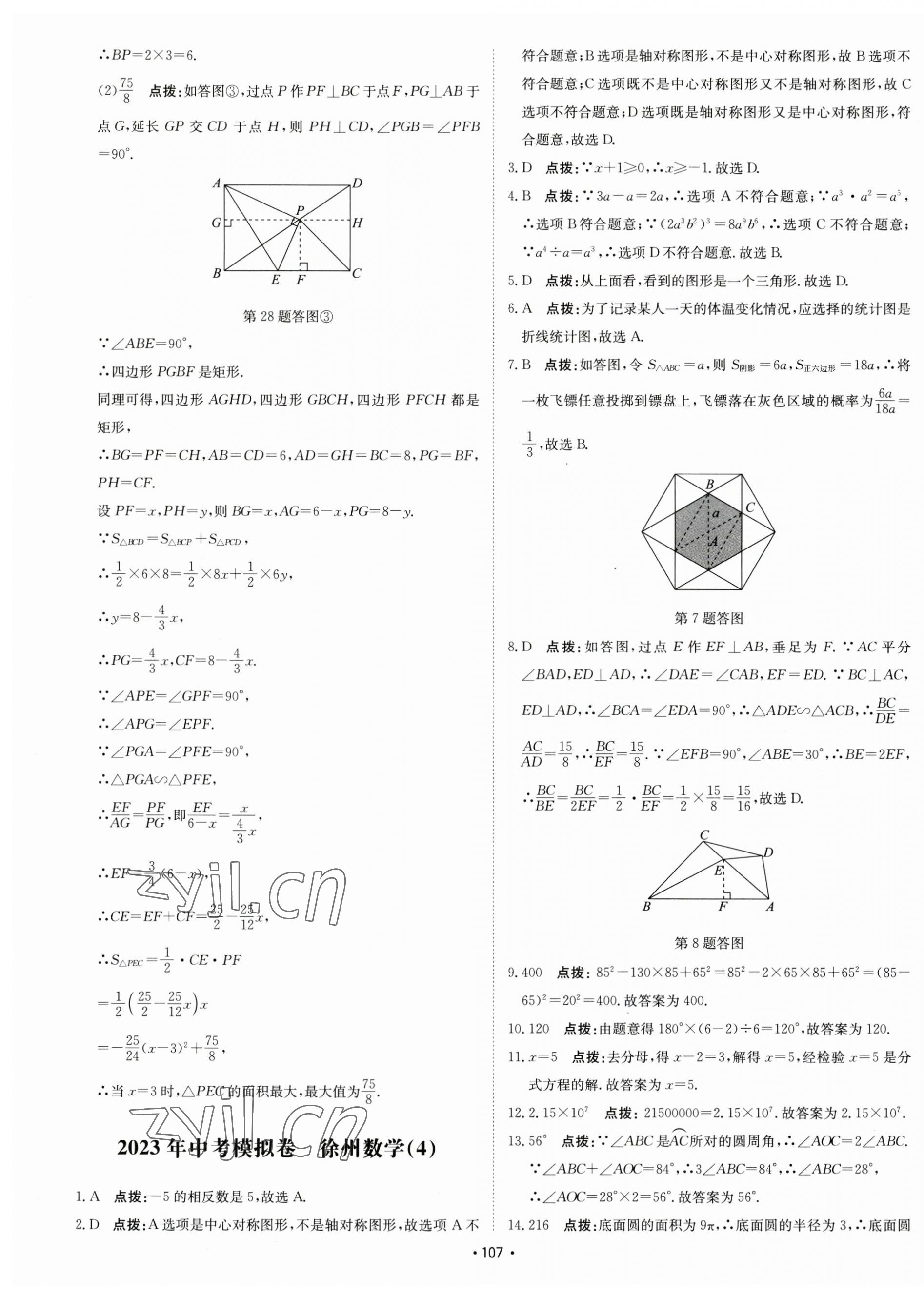 2023年江蘇中考模擬卷數學徐州專版 第11頁