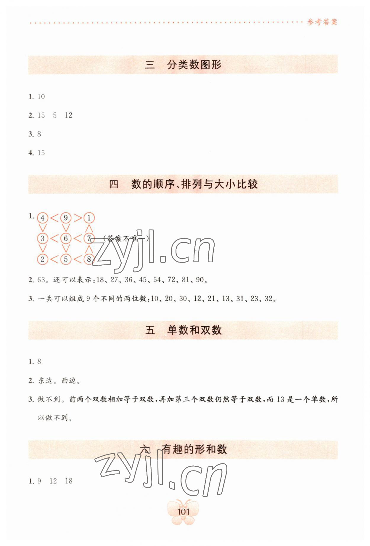 2023年新补充阅读一年级数学下册苏教版 参考答案第2页