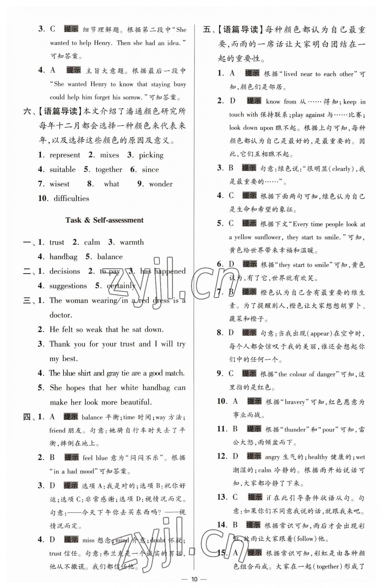 2023年小題狂做九年級英語全一冊譯林版提優(yōu)版 第10頁