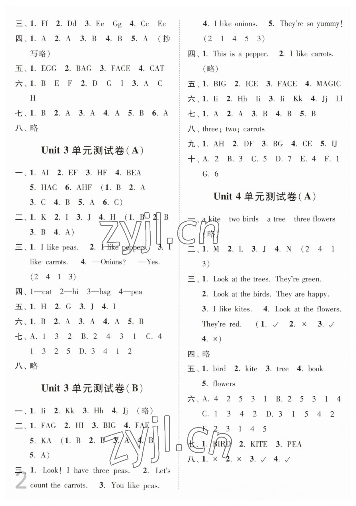 2023年江苏密卷一年级英语下册译林版 第2页