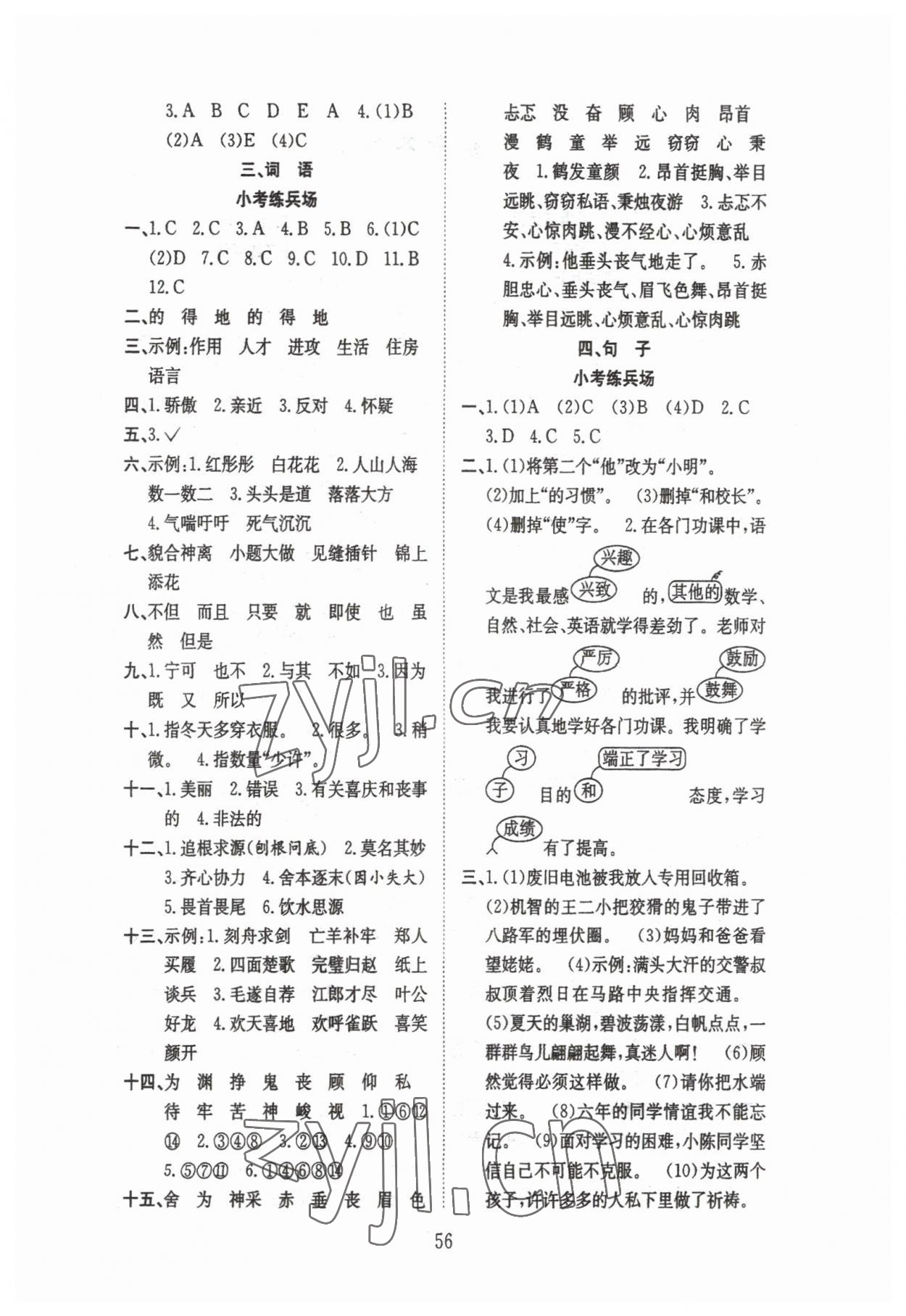 2023年小考專(zhuān)家小學(xué)畢業(yè)總復(fù)習(xí)語(yǔ)文 第2頁(yè)