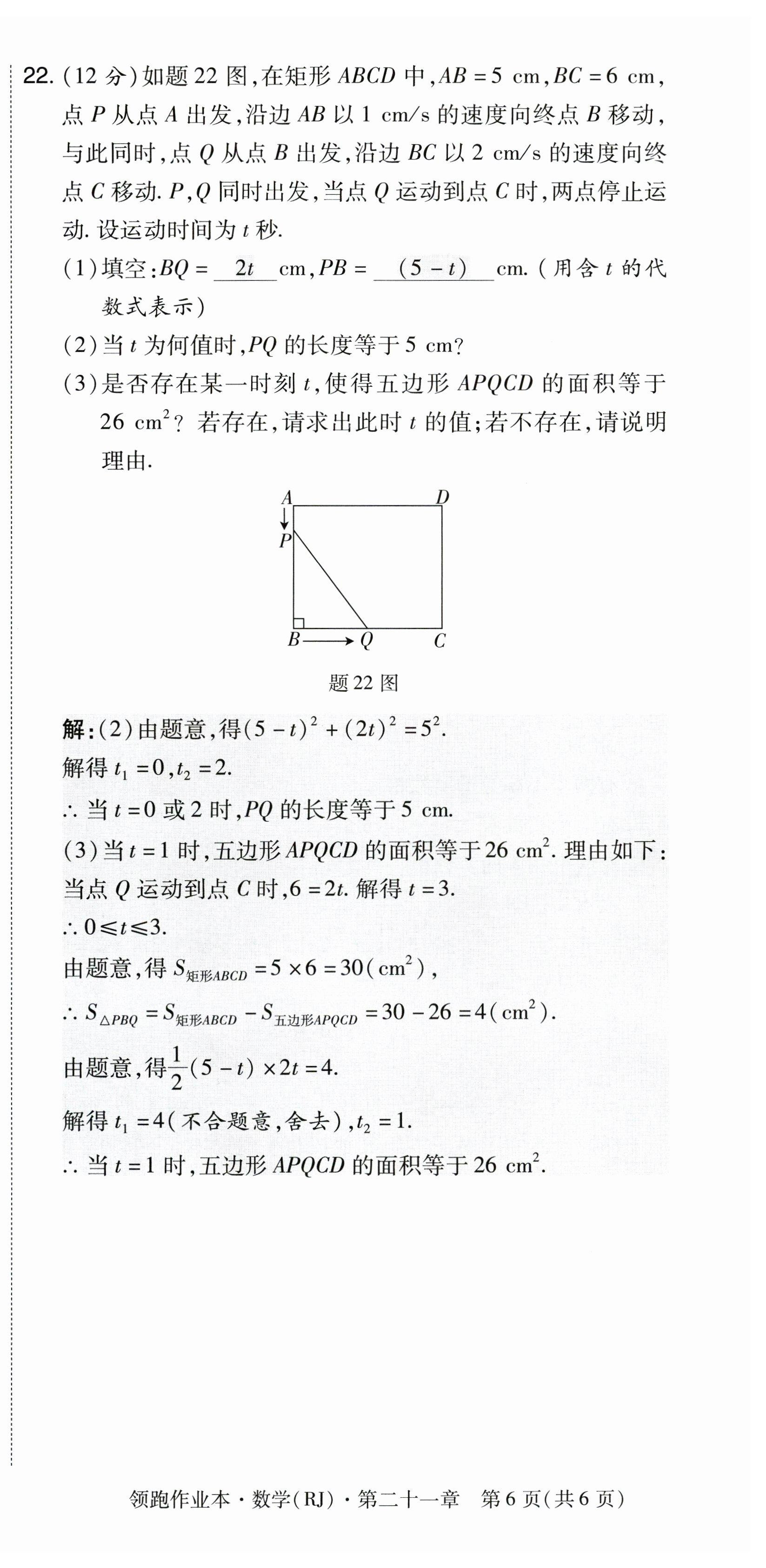 2023年領跑作業(yè)本九年級數(shù)學全一冊人教版 參考答案第8頁