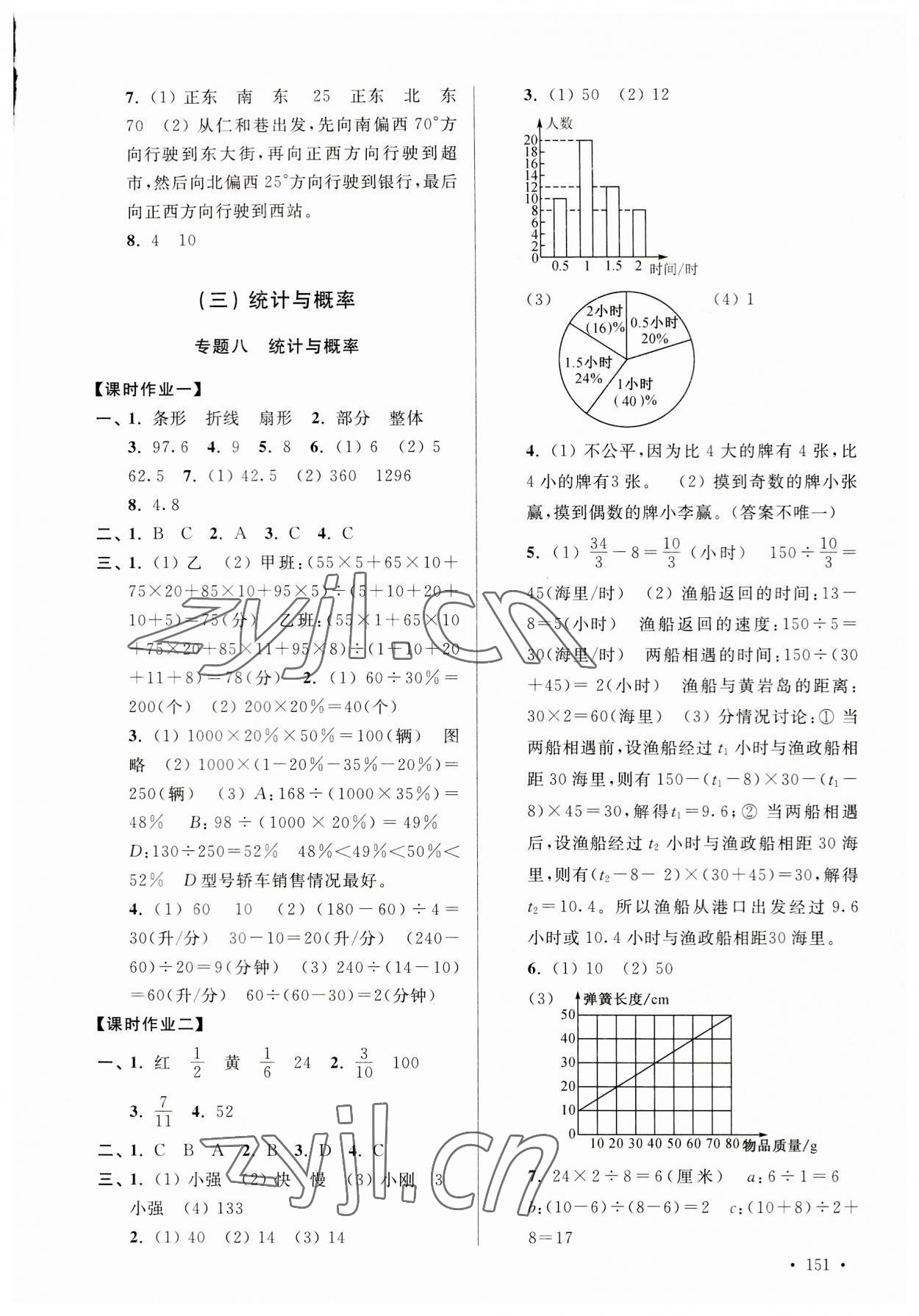 2023年自主创新作业小学毕业总复习一本通数学盐城专版 参考答案第10页