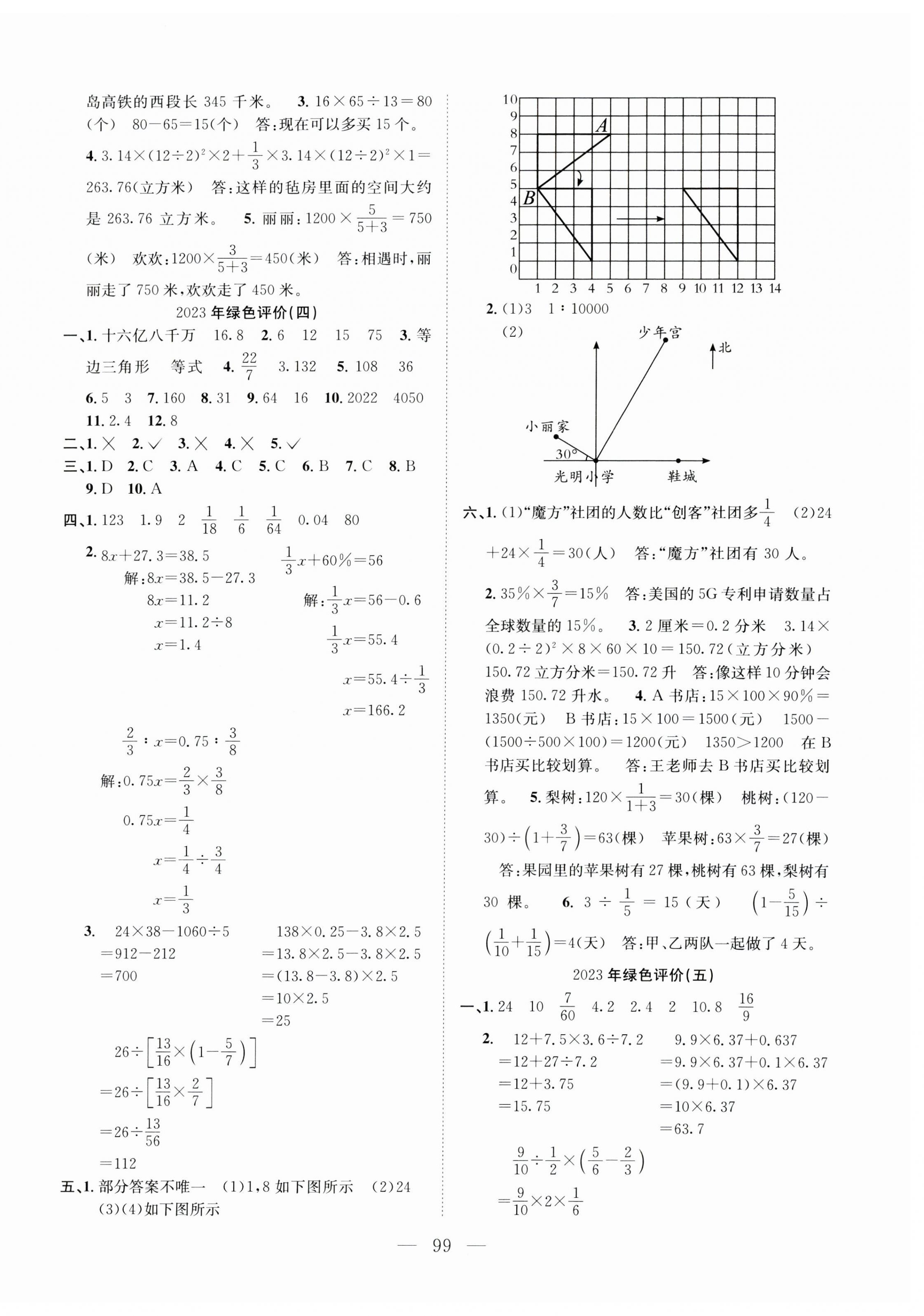 2023年小考專(zhuān)家必刷卷六年級(jí)數(shù)學(xué) 第3頁(yè)