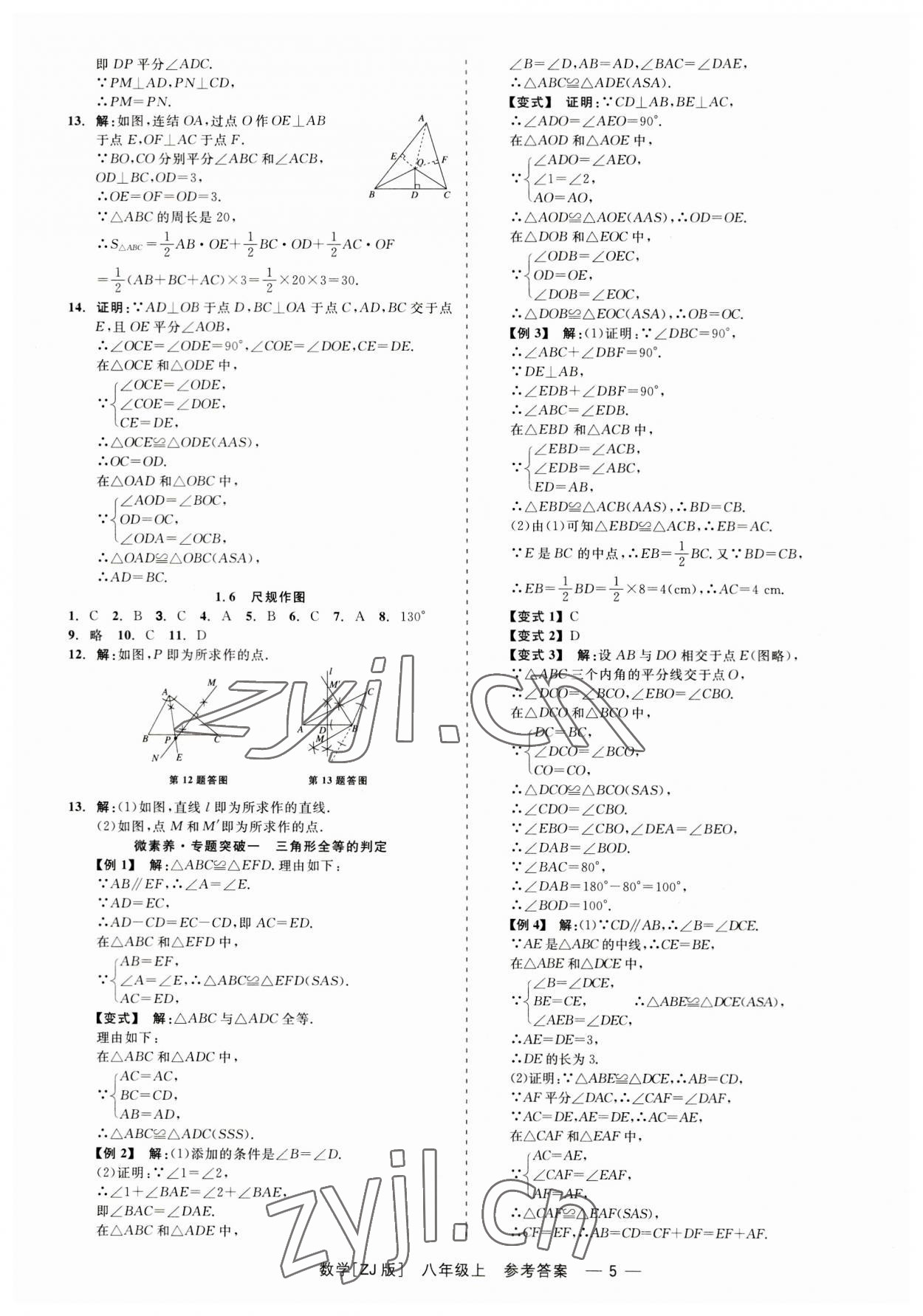 2023年精彩練習就練這一本八年級數(shù)學上冊浙教版 第5頁