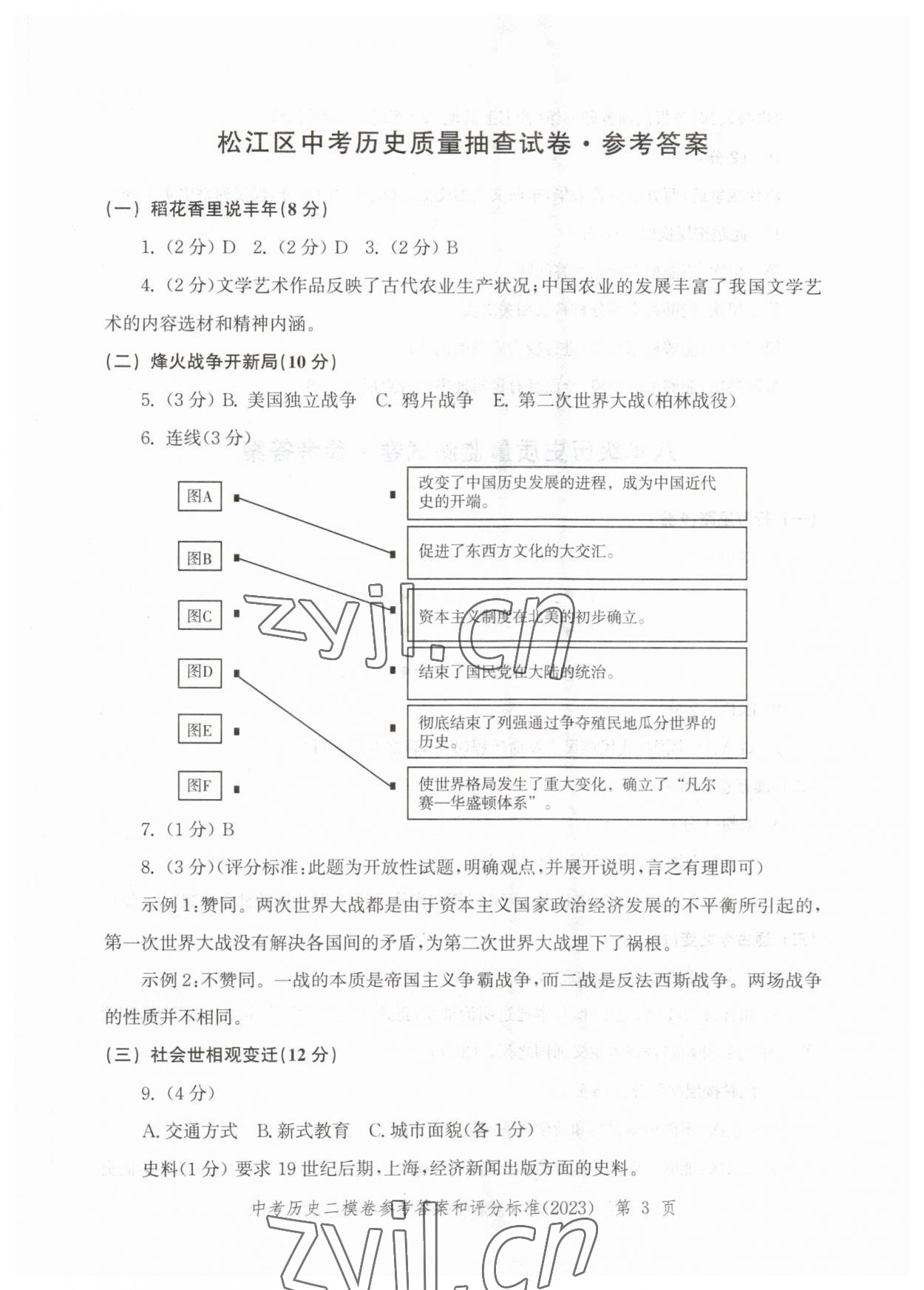2023年走向成功歷史二模 第3頁