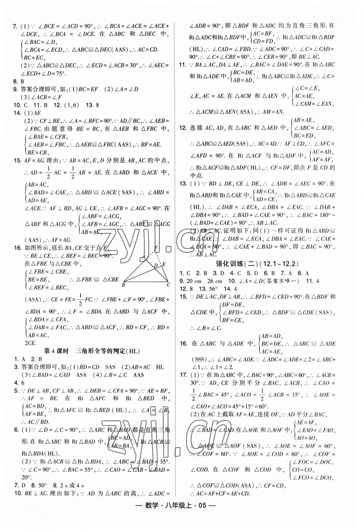 2023年经纶学典课时作业八年级数学上册人教版 第5页