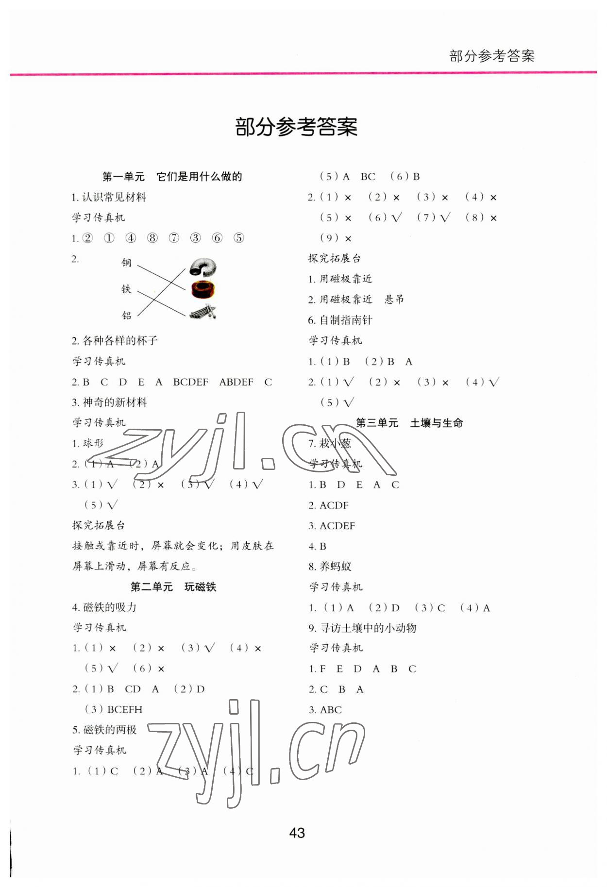 2023年小學(xué)科學(xué)習(xí)作二年級(jí)下冊(cè)蘇教版含配套實(shí)驗(yàn)材料 第1頁(yè)