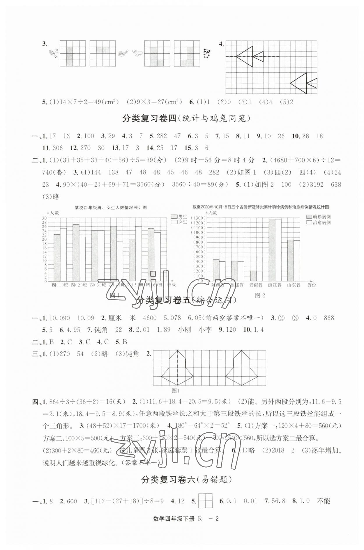 2023年浙江各地期末迎考卷四年級數(shù)學下冊人教版 第2頁