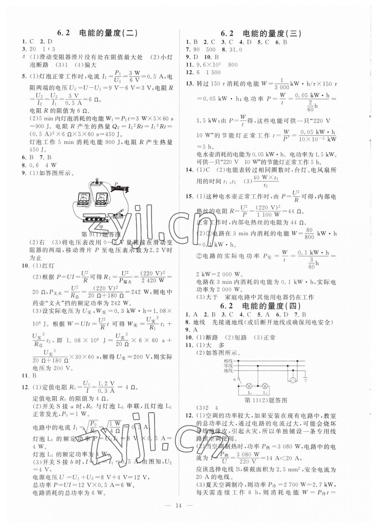 2023年全效學(xué)習(xí)九年級科學(xué)上下冊華師大版精華版 參考答案第13頁