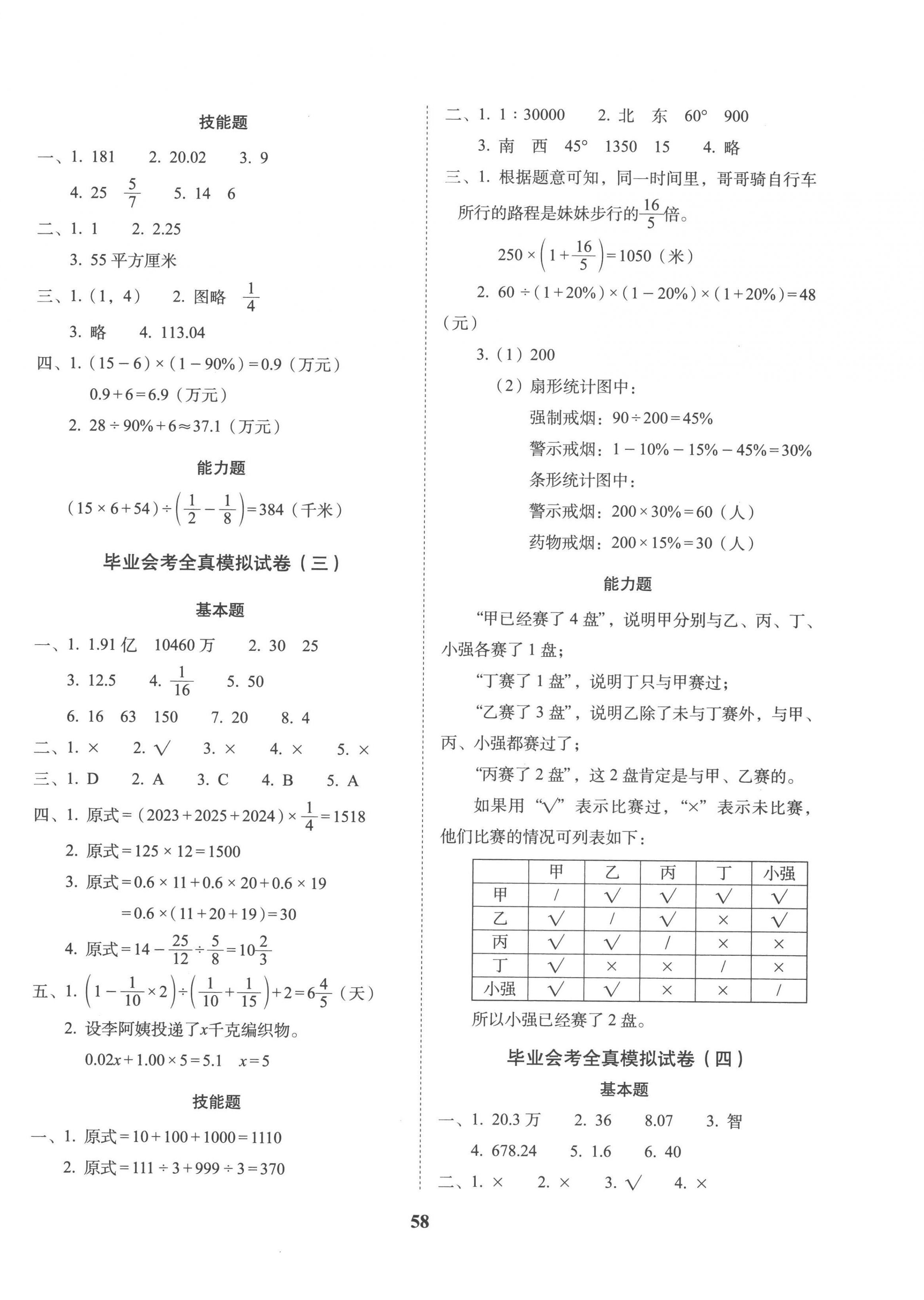 2023年68所教學(xué)教科所小學(xué)畢業(yè)升學(xué)全真模擬試卷數(shù)學(xué) 第2頁(yè)