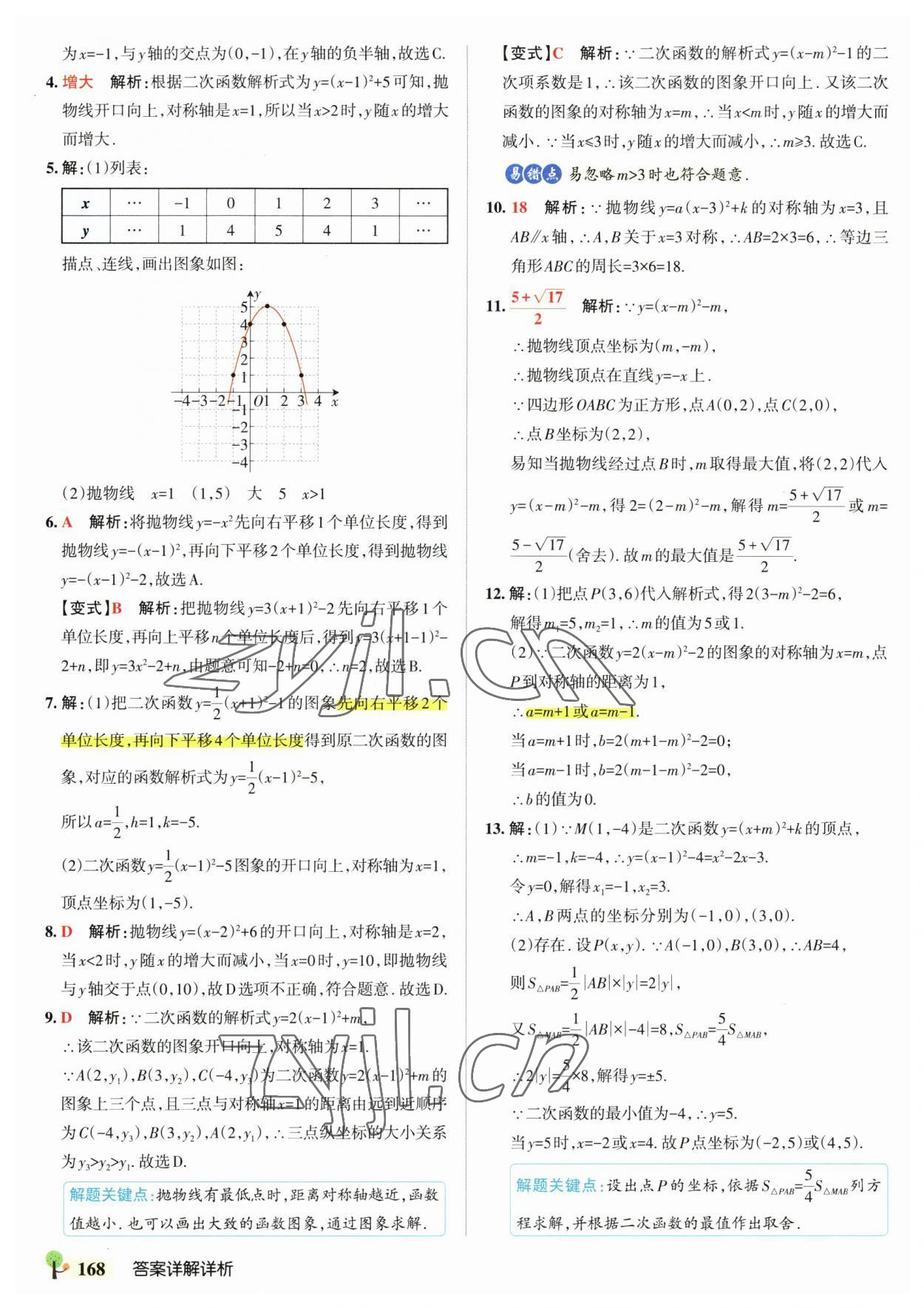 2023年初中學霸創(chuàng)新題九年級數學全一冊人教版 參考答案第14頁