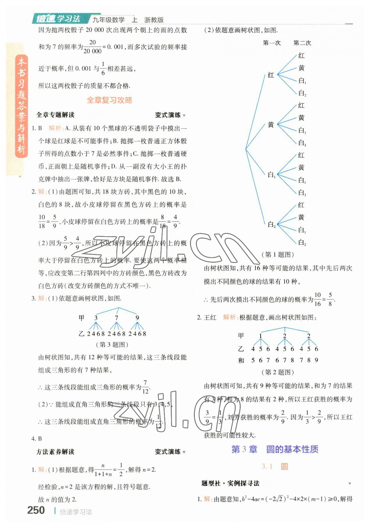 2023年倍速学习法九年级数学上册浙教版 第14页