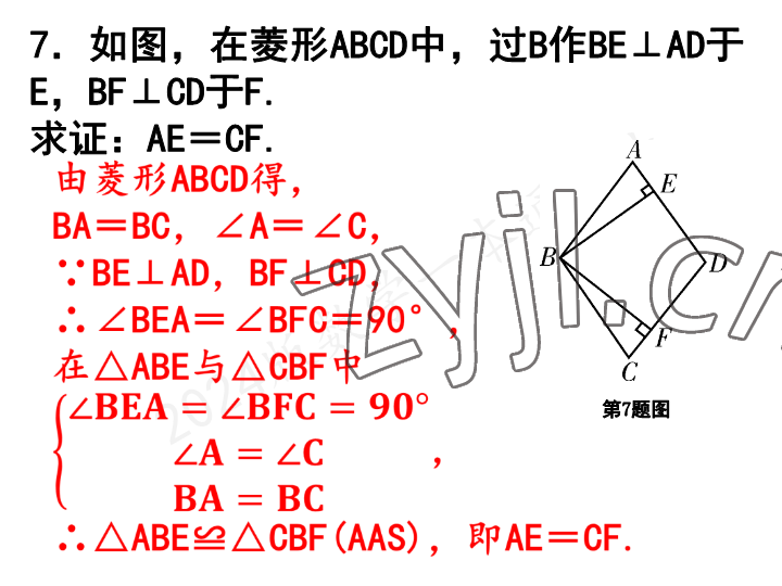 2023年一本通武汉出版社九年级数学上册北师大版 参考答案第5页