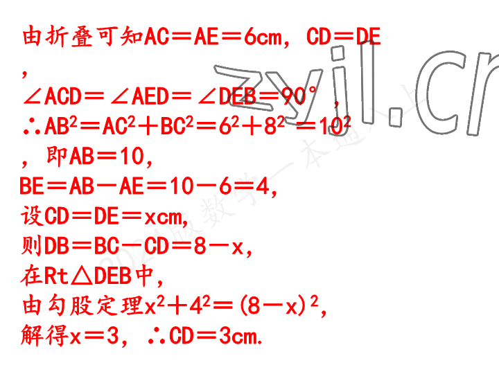 2023年一本通武汉出版社八年级数学上册北师大版 参考答案第15页