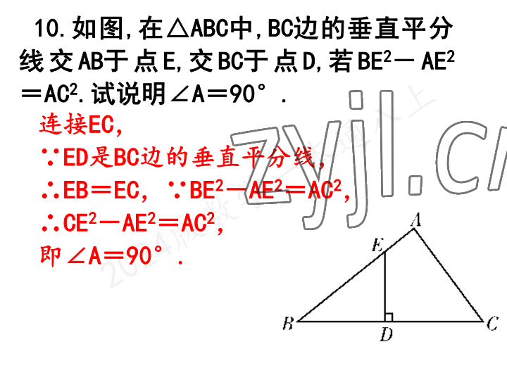 2023年一本通武汉出版社八年级数学上册北师大版 参考答案第24页