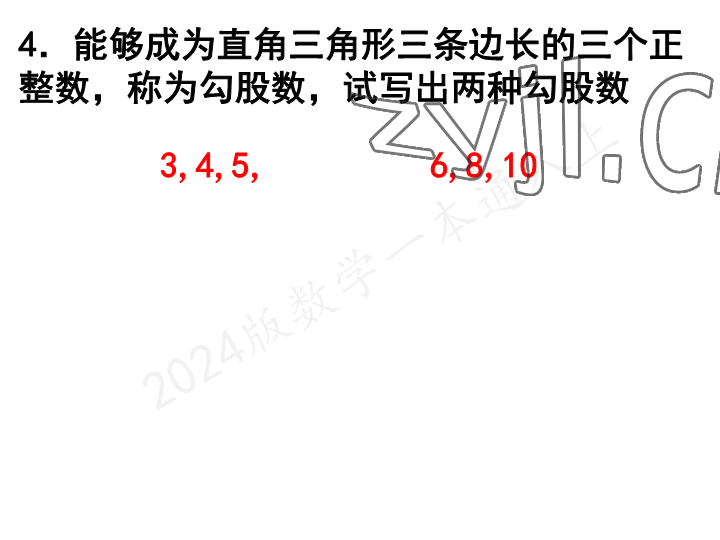 2023年一本通武漢出版社八年級(jí)數(shù)學(xué)上冊(cè)北師大版 參考答案第17頁