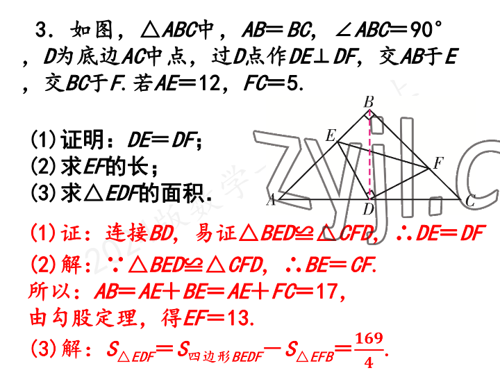 2023年一本通武汉出版社八年级数学上册北师大版 参考答案第46页