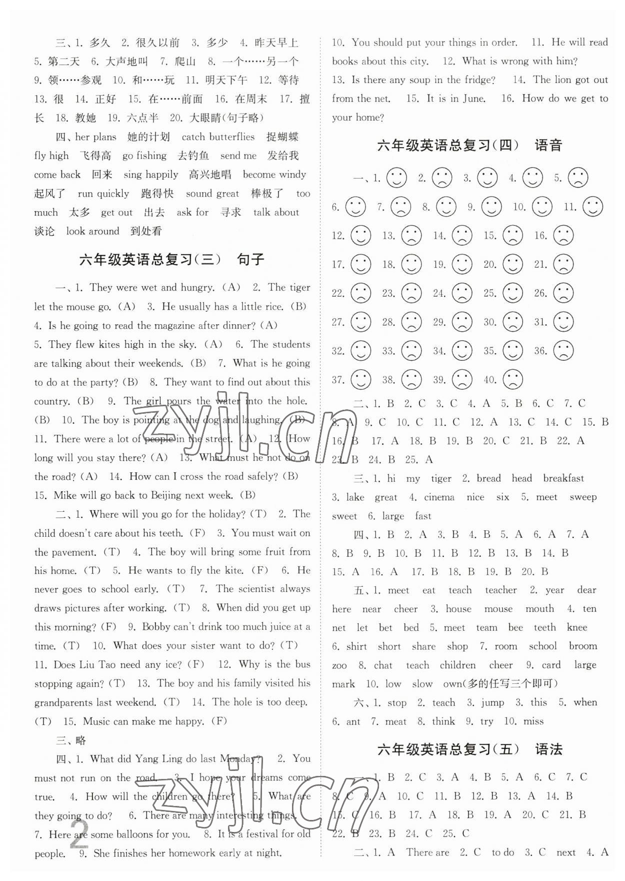 2023年江苏密卷英语小学总复习 第2页