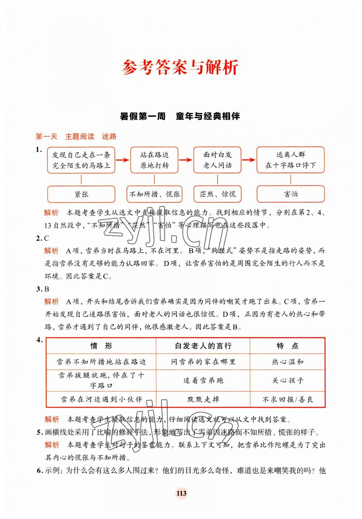 2023年知行合暑假閱讀與習作浙江科學技術出版社五升六語文 第1頁